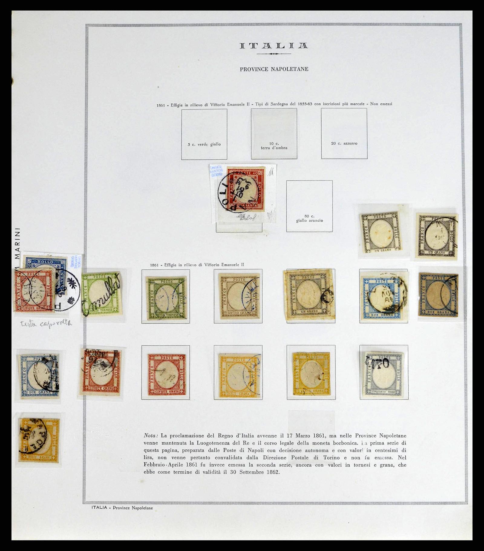 38735 0002 - Postzegelverzameling 38735 Italië 1861-1945.