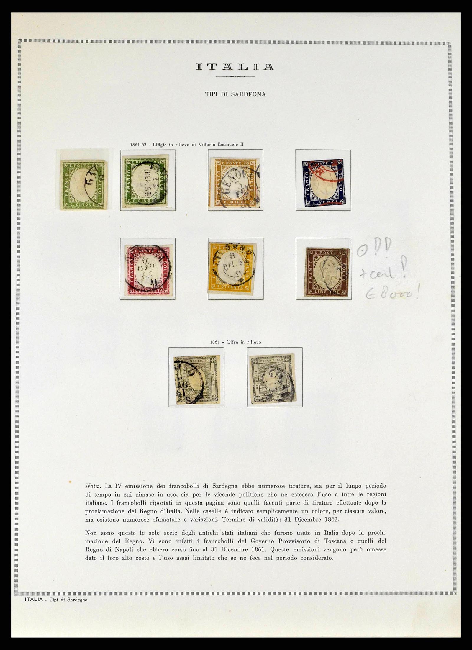 38735 0004 - Postzegelverzameling 38735 Italië 1861-1945.