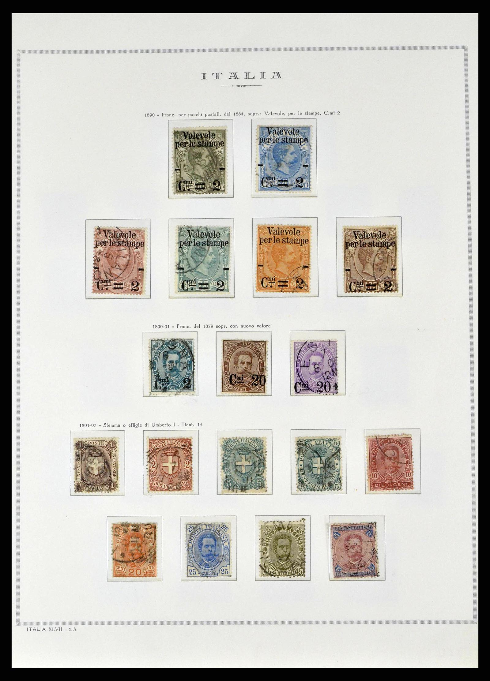 38735 0009 - Postzegelverzameling 38735 Italië 1861-1945.