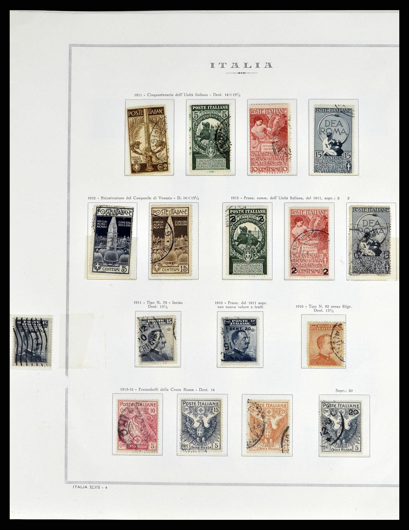 38735 0011 - Postzegelverzameling 38735 Italië 1861-1945.