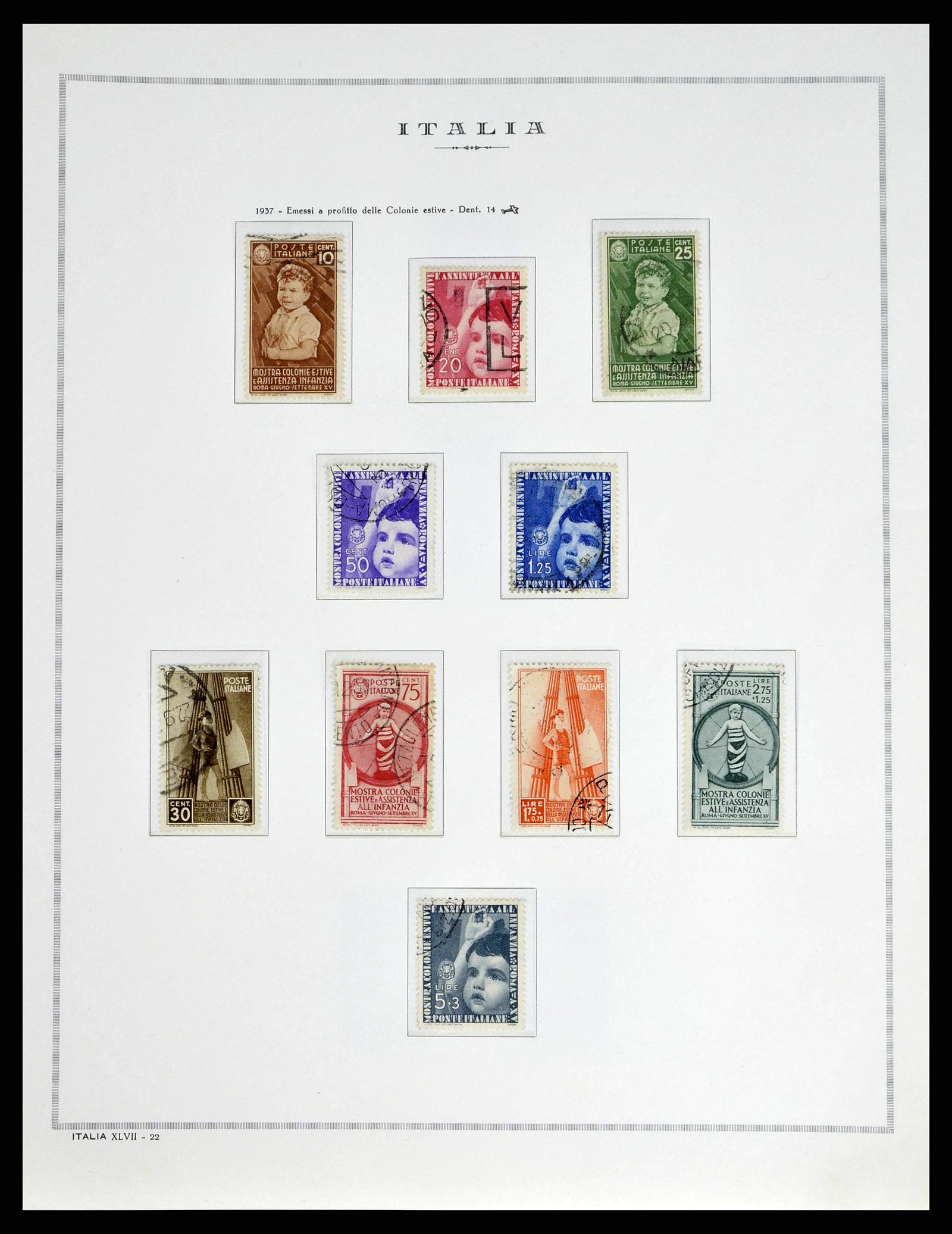 38735 0034 - Stamp collection 38735 Italy 1861-1945.