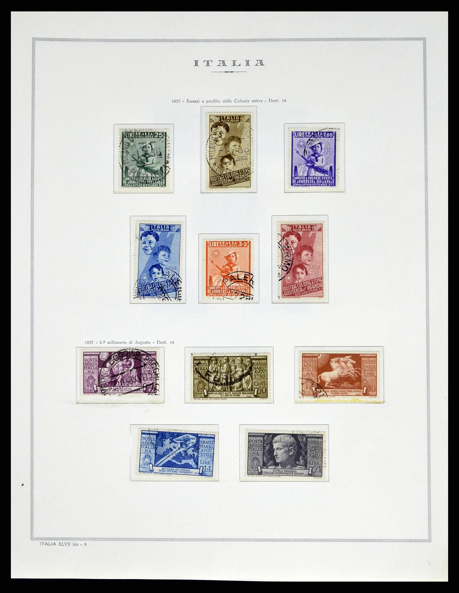 38735 0050 - Stamp collection 38735 Italy 1861-1945.