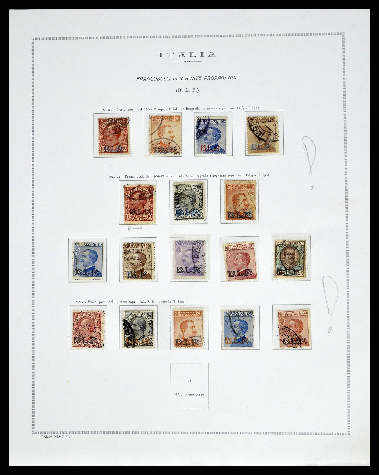 38735 0065 - Stamp collection 38735 Italy 1861-1945.
