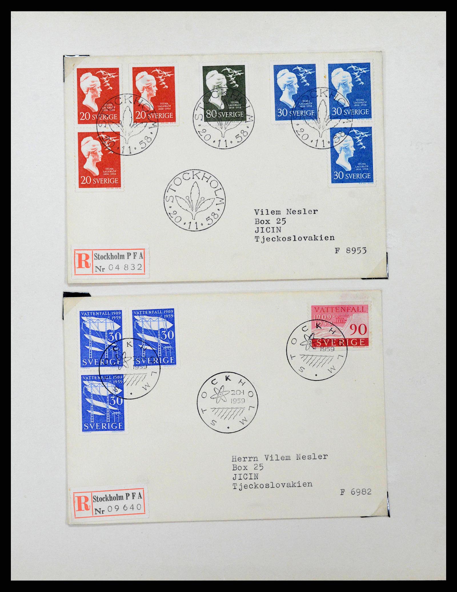 38736 0004 - Stamp collection 38736 Sweden 1855-1980.
