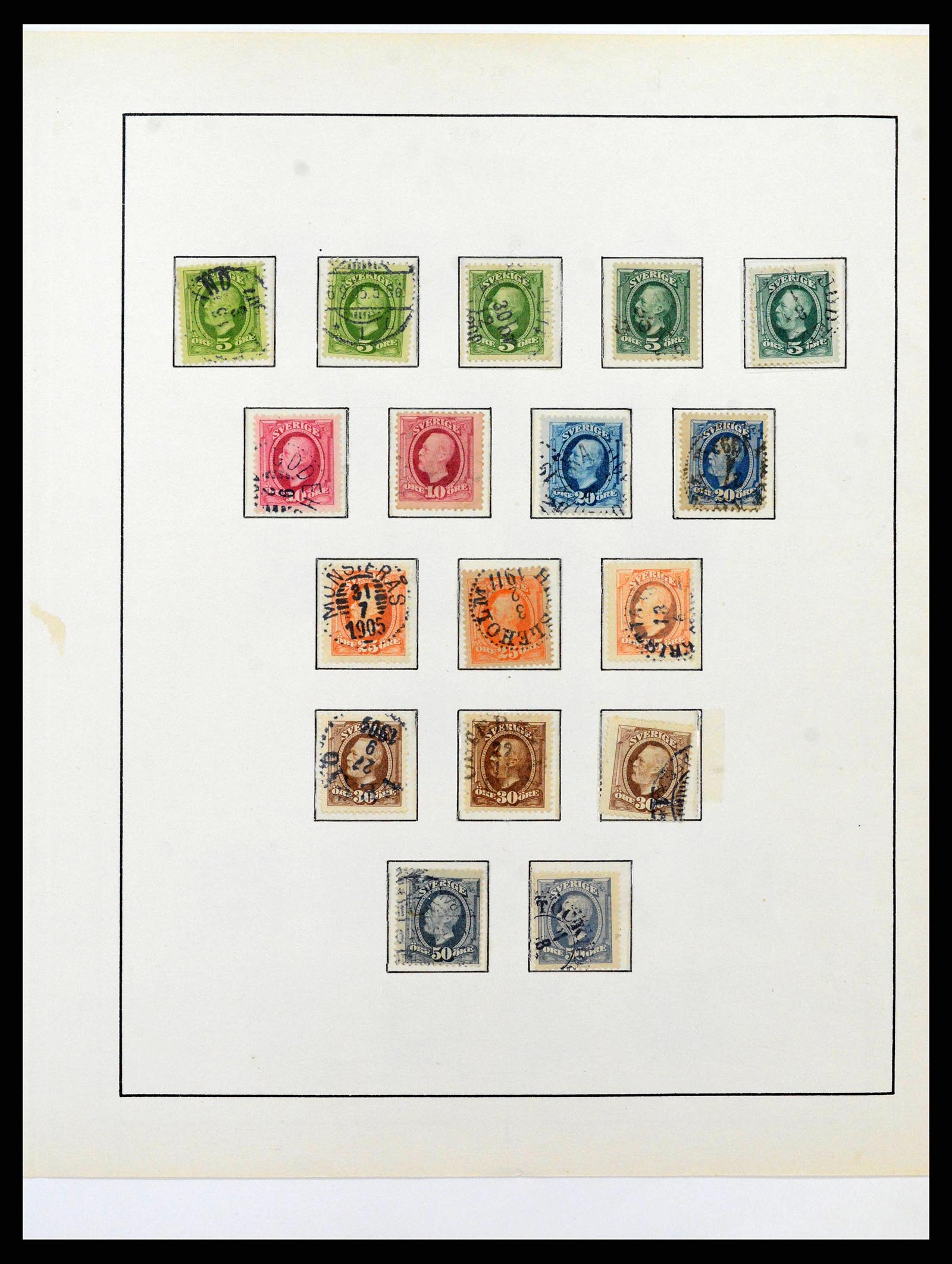 38736 0010 - Postzegelverzameling 38736 Zweden 1855-1980.