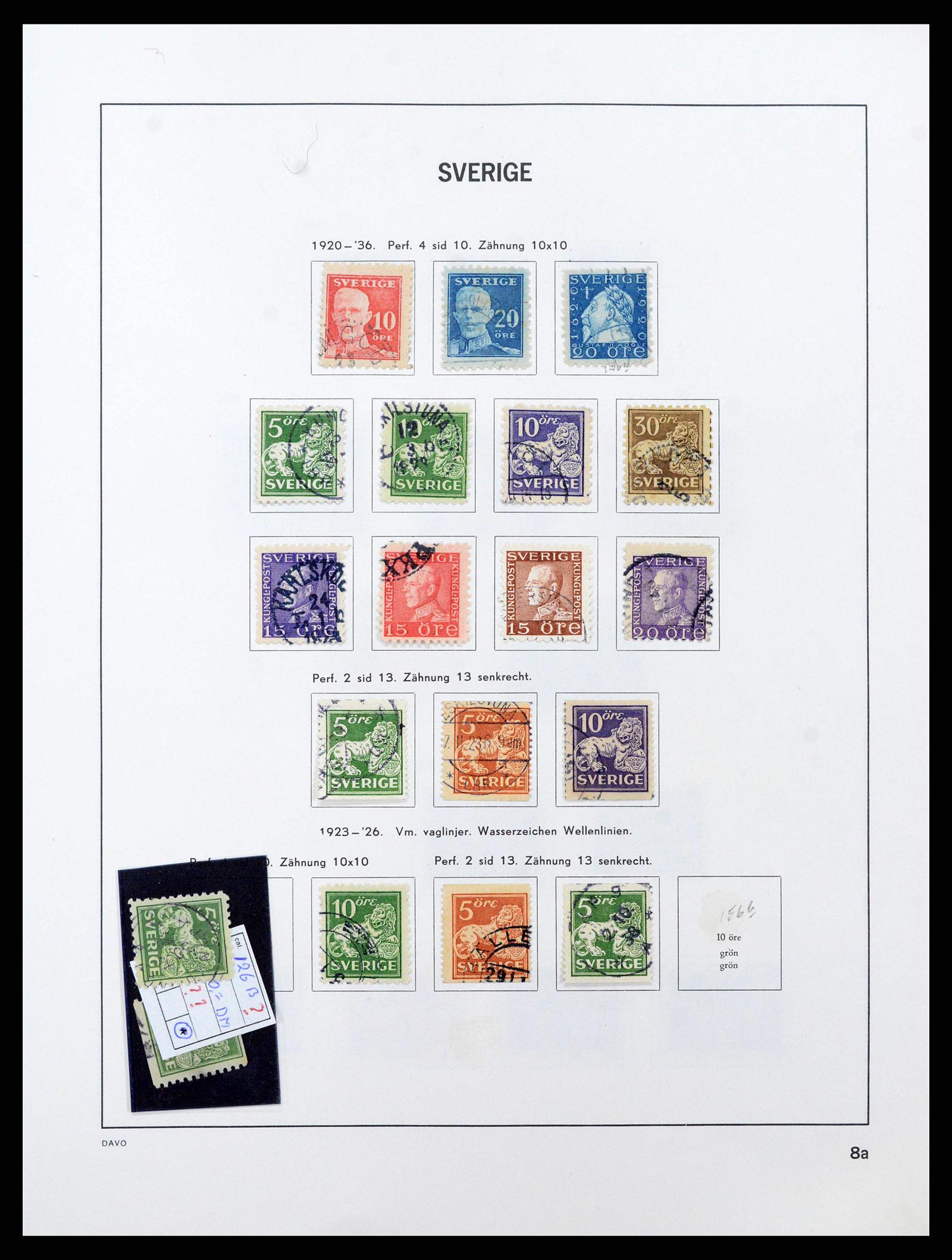38736 0016 - Postzegelverzameling 38736 Zweden 1855-1980.