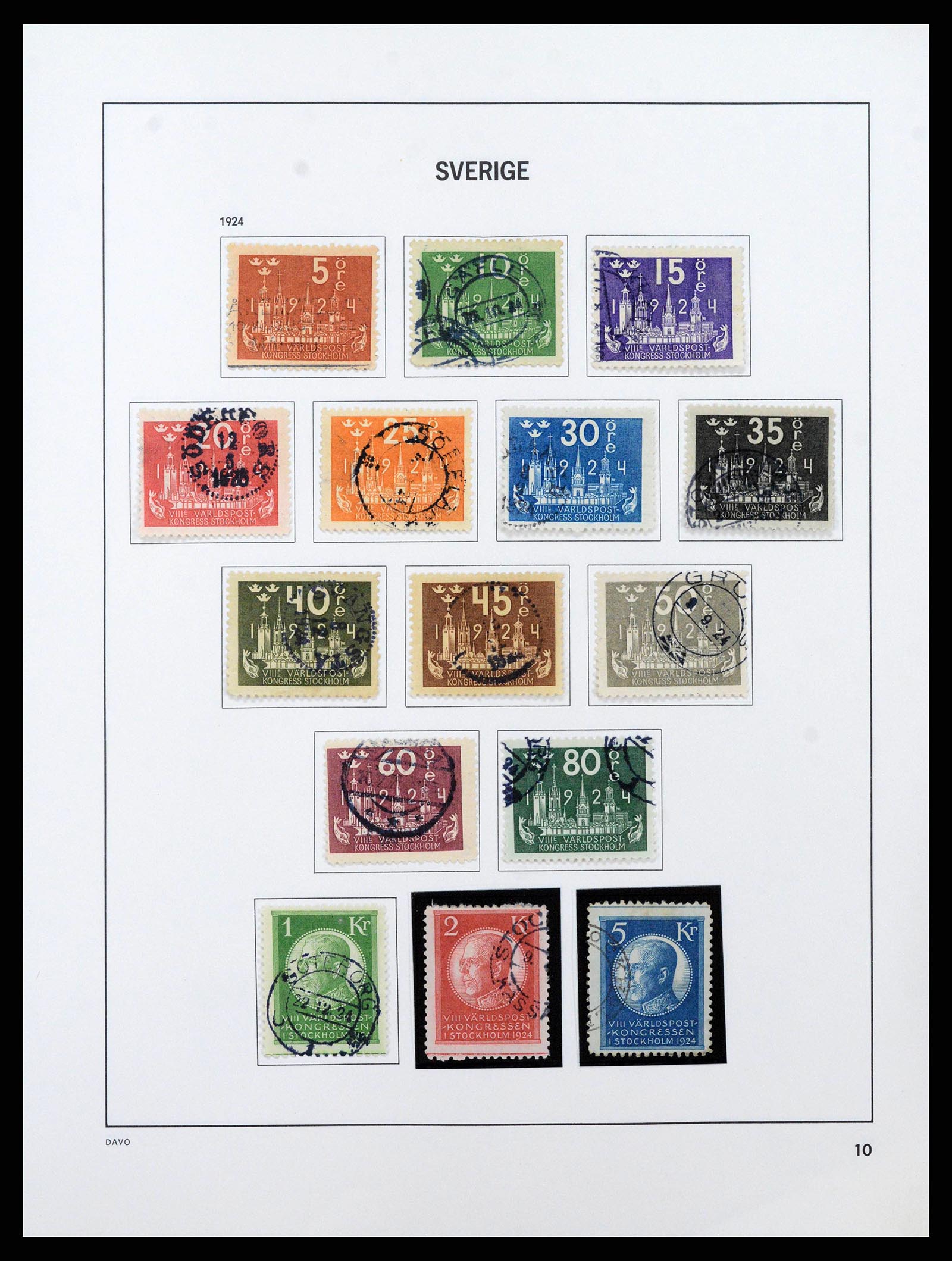38736 0018 - Stamp collection 38736 Sweden 1855-1980.