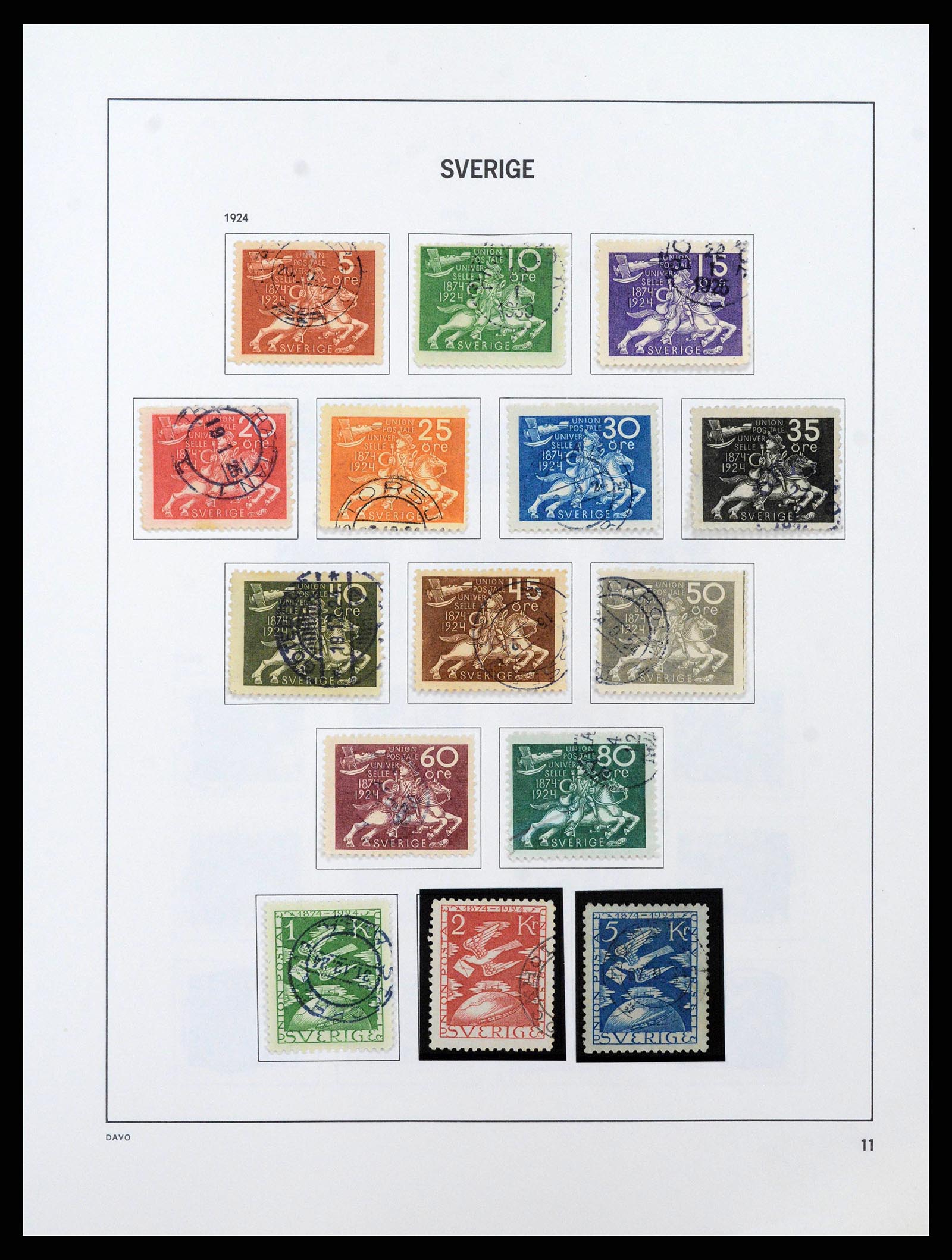 38736 0019 - Postzegelverzameling 38736 Zweden 1855-1980.