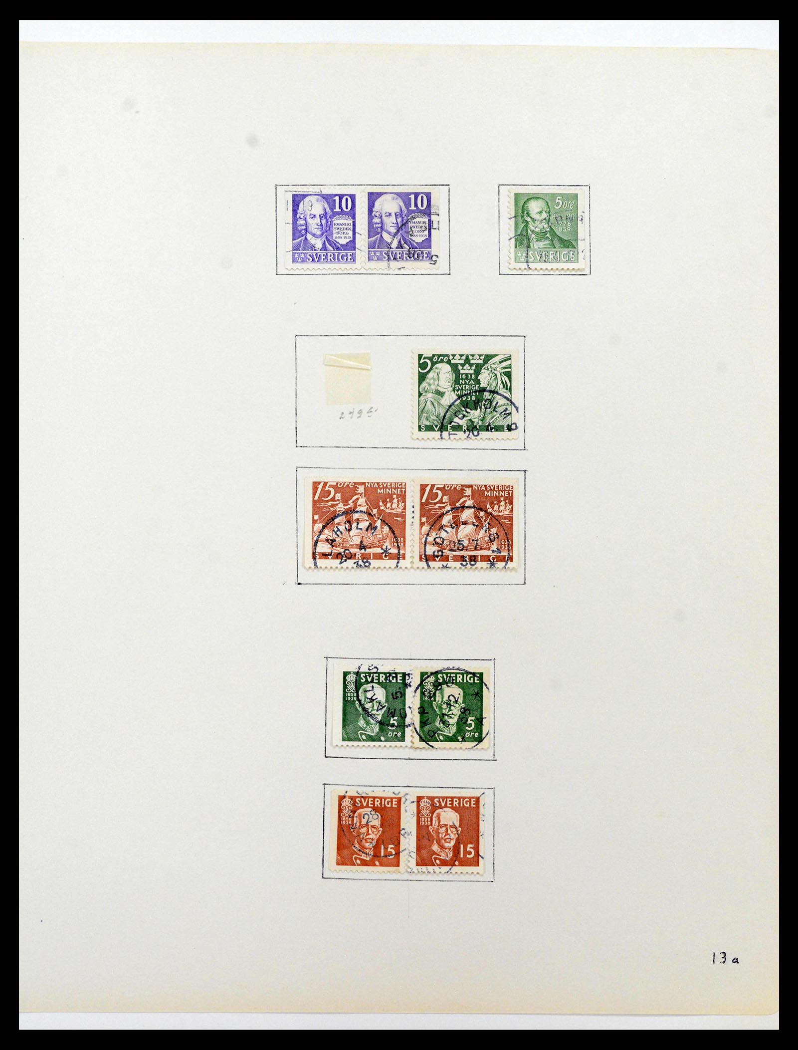38736 0023 - Stamp collection 38736 Sweden 1855-1980.