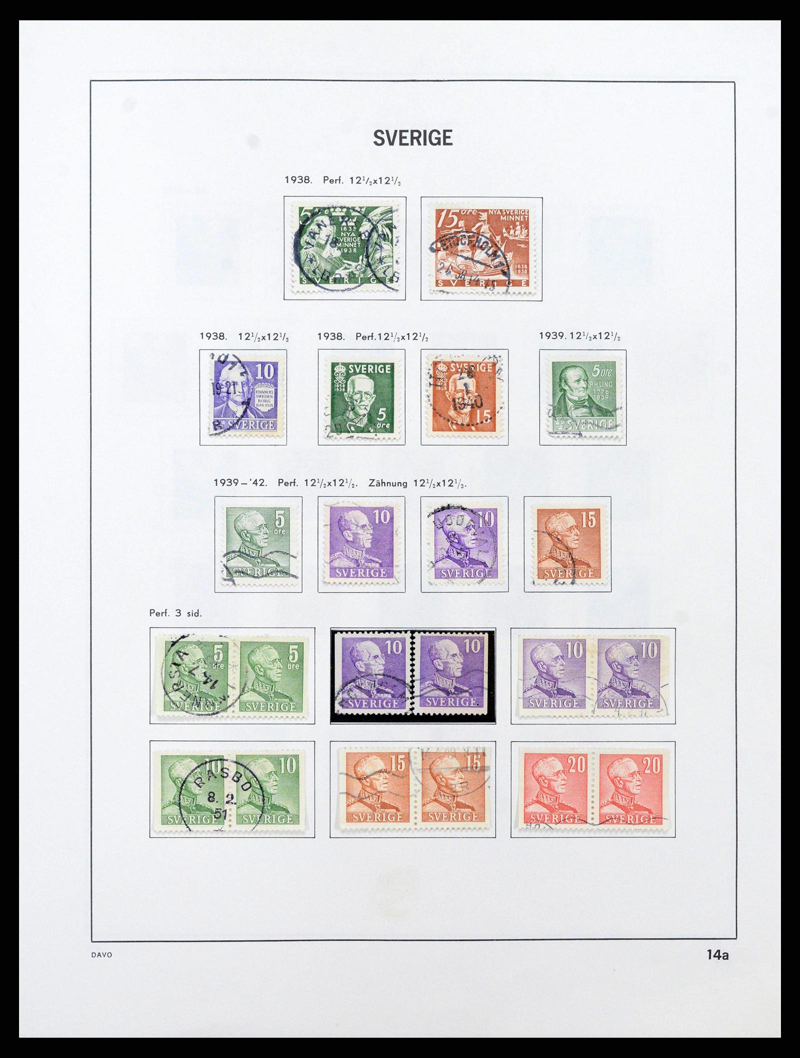 38736 0025 - Stamp collection 38736 Sweden 1855-1980.