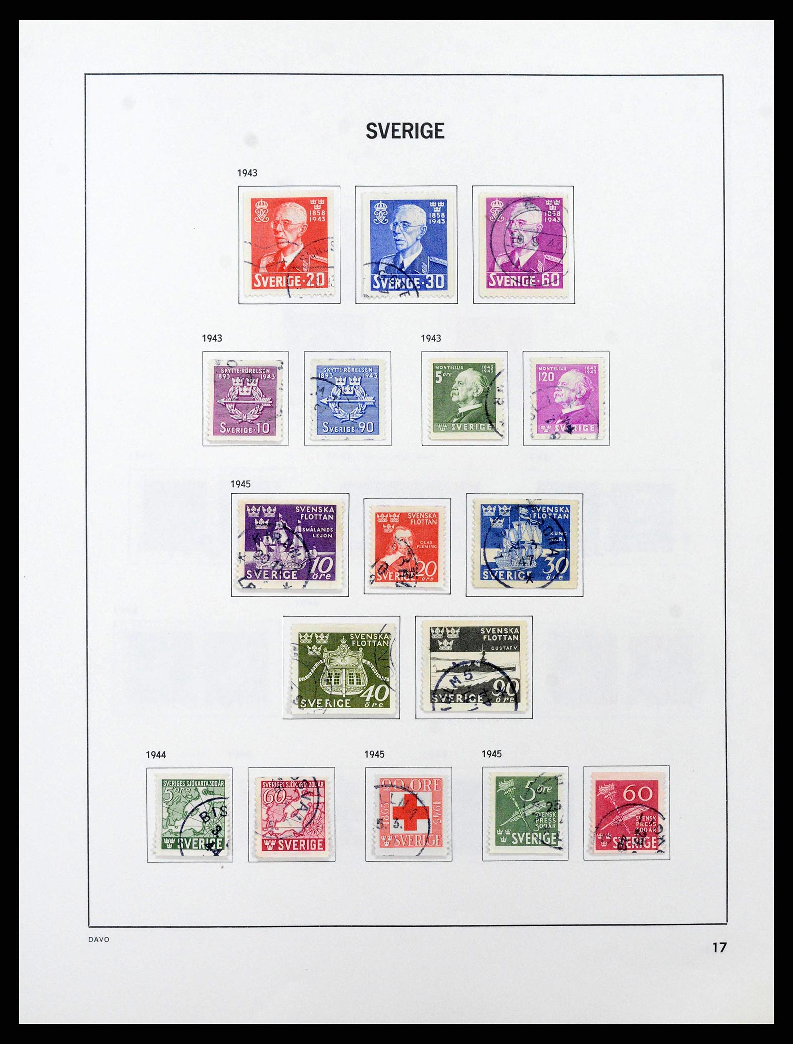 38736 0029 - Postzegelverzameling 38736 Zweden 1855-1980.
