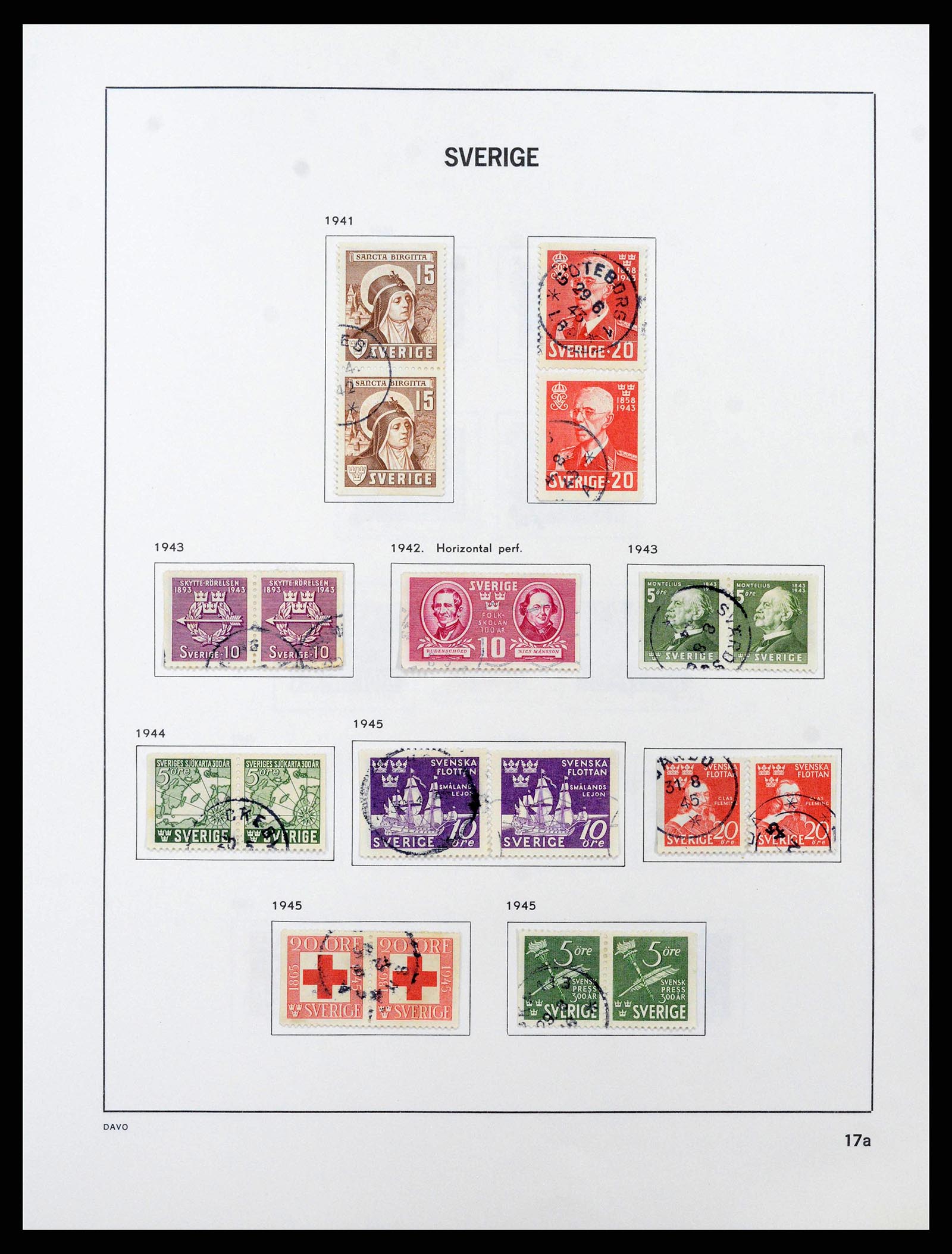 38736 0030 - Postzegelverzameling 38736 Zweden 1855-1980.