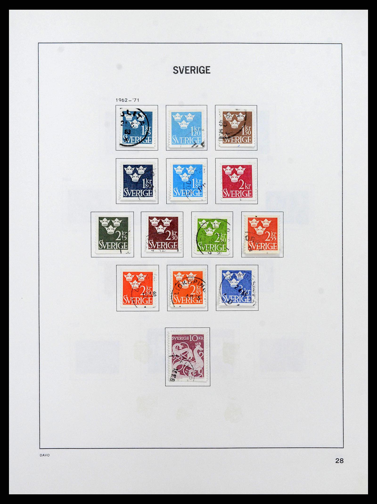 38736 0050 - Postzegelverzameling 38736 Zweden 1855-1980.