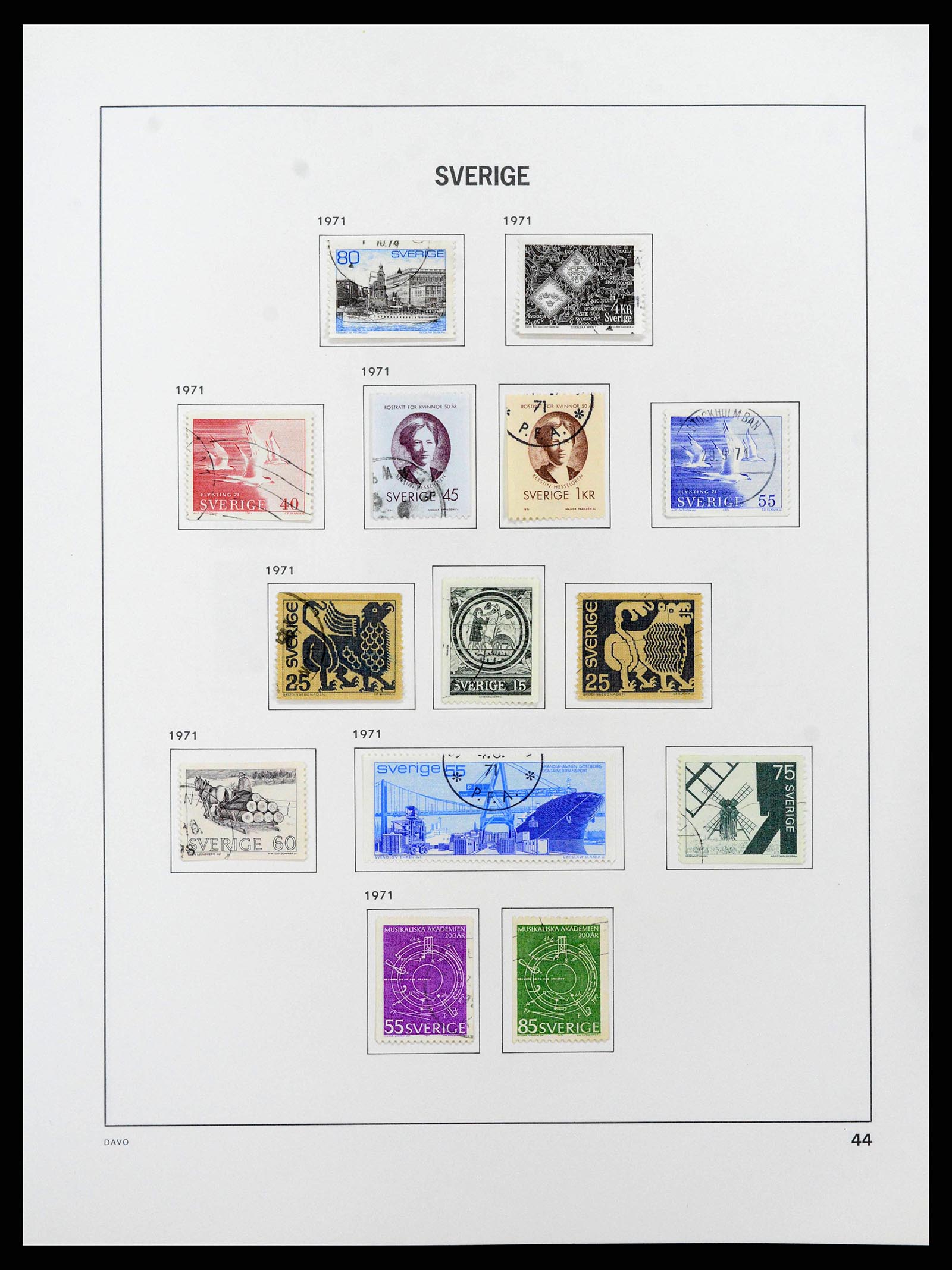 38736 0082 - Stamp collection 38736 Sweden 1855-1980.
