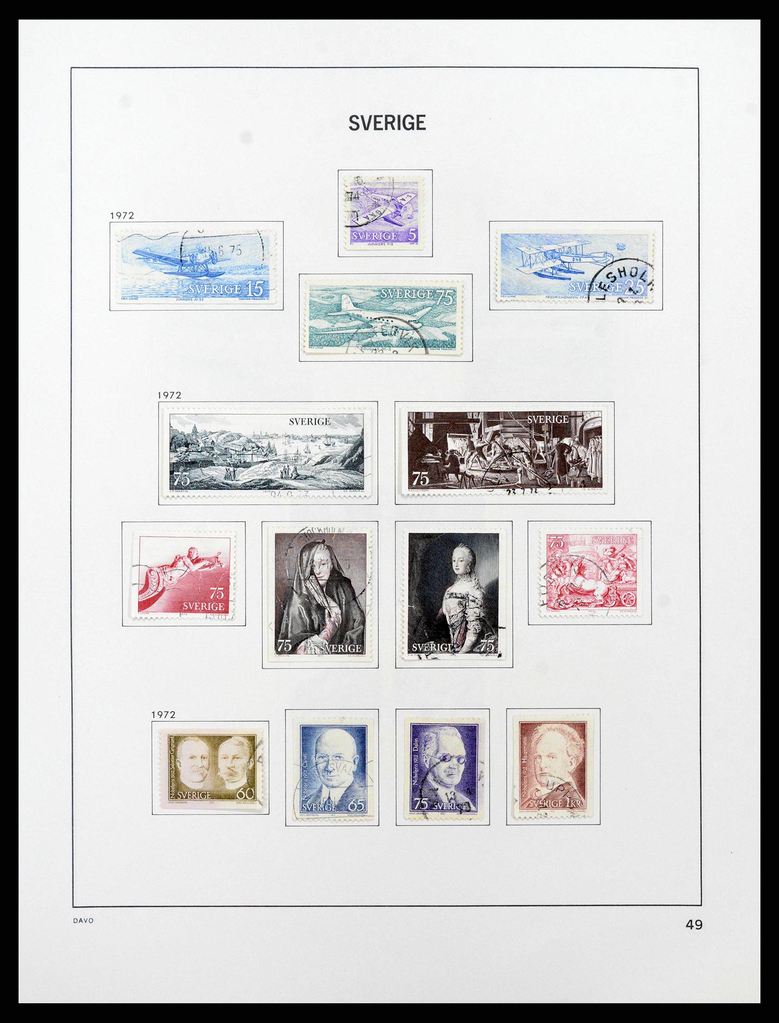 38736 0091 - Stamp collection 38736 Sweden 1855-1980.