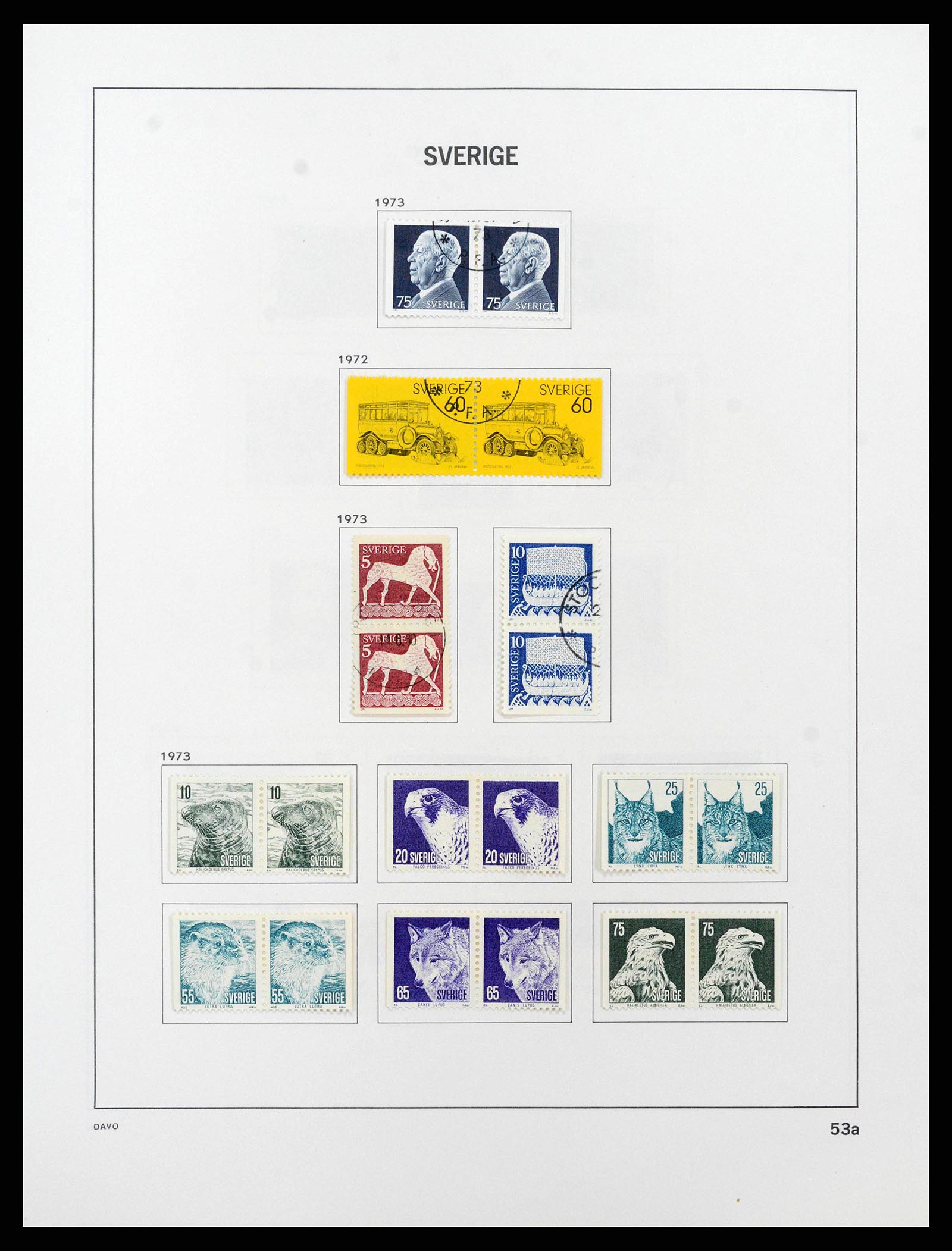 38736 0098 - Stamp collection 38736 Sweden 1855-1980.