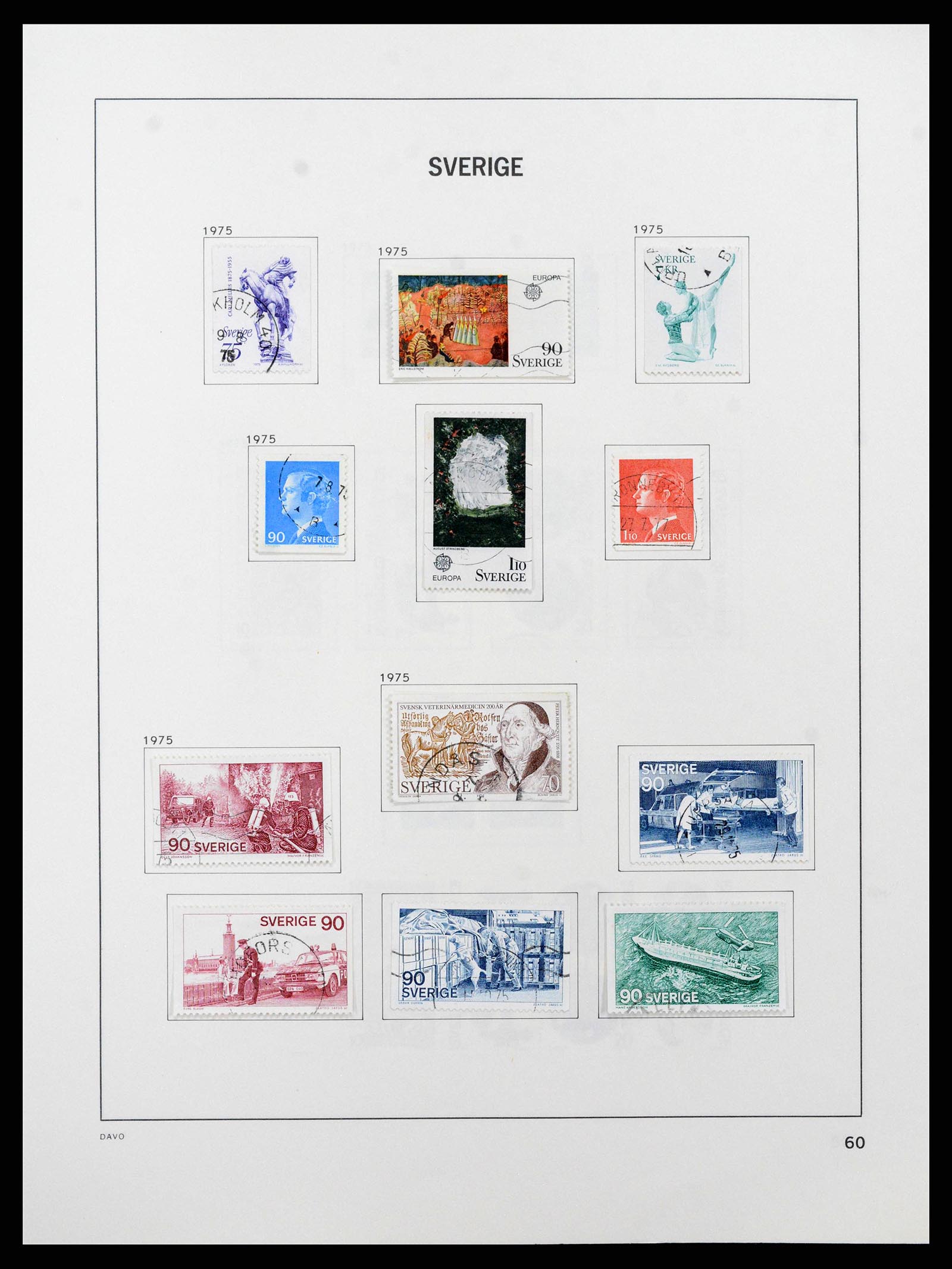 38736 0106 - Stamp collection 38736 Sweden 1855-1980.