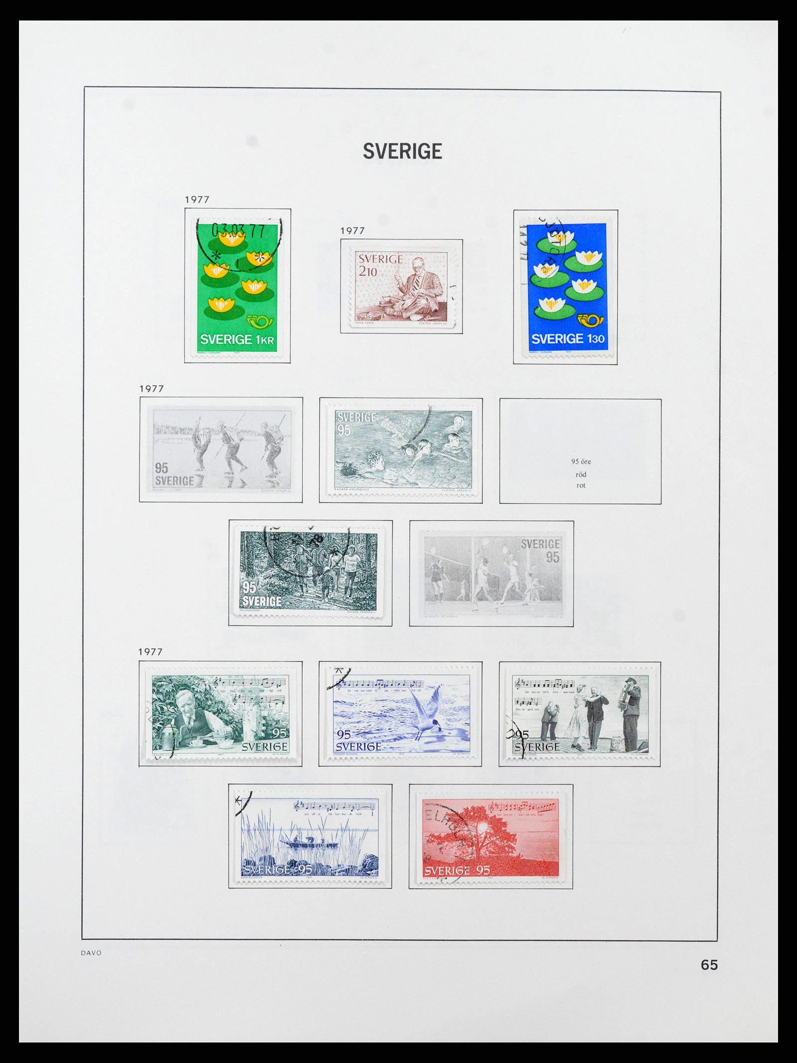38736 0114 - Stamp collection 38736 Sweden 1855-1980.
