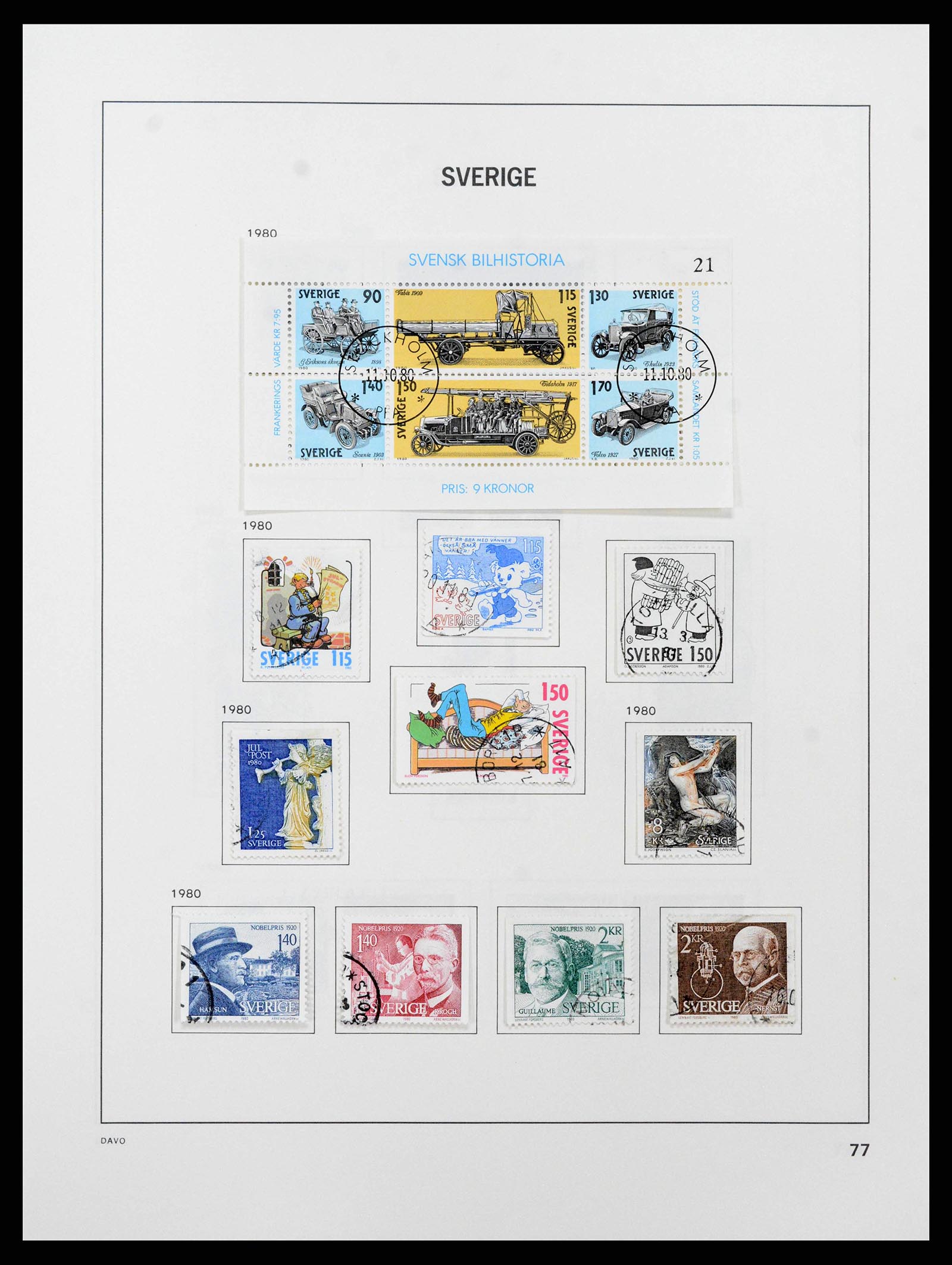38736 0131 - Stamp collection 38736 Sweden 1855-1980.