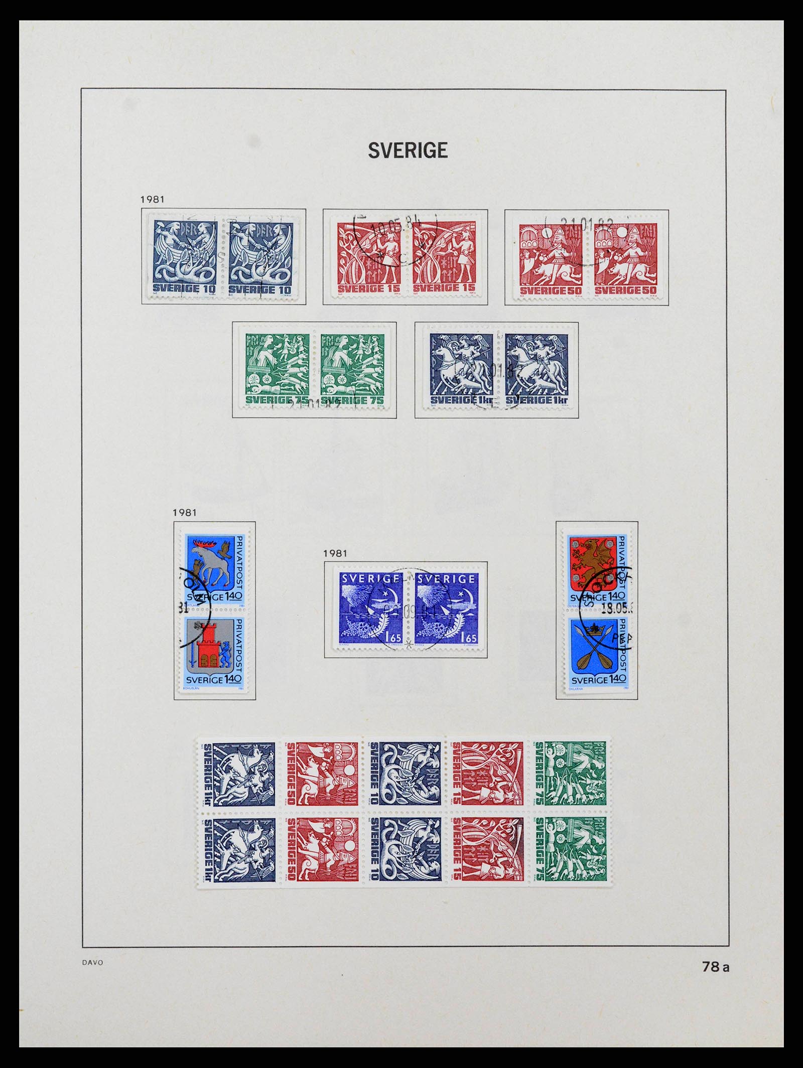 38736 0134 - Stamp collection 38736 Sweden 1855-1980.