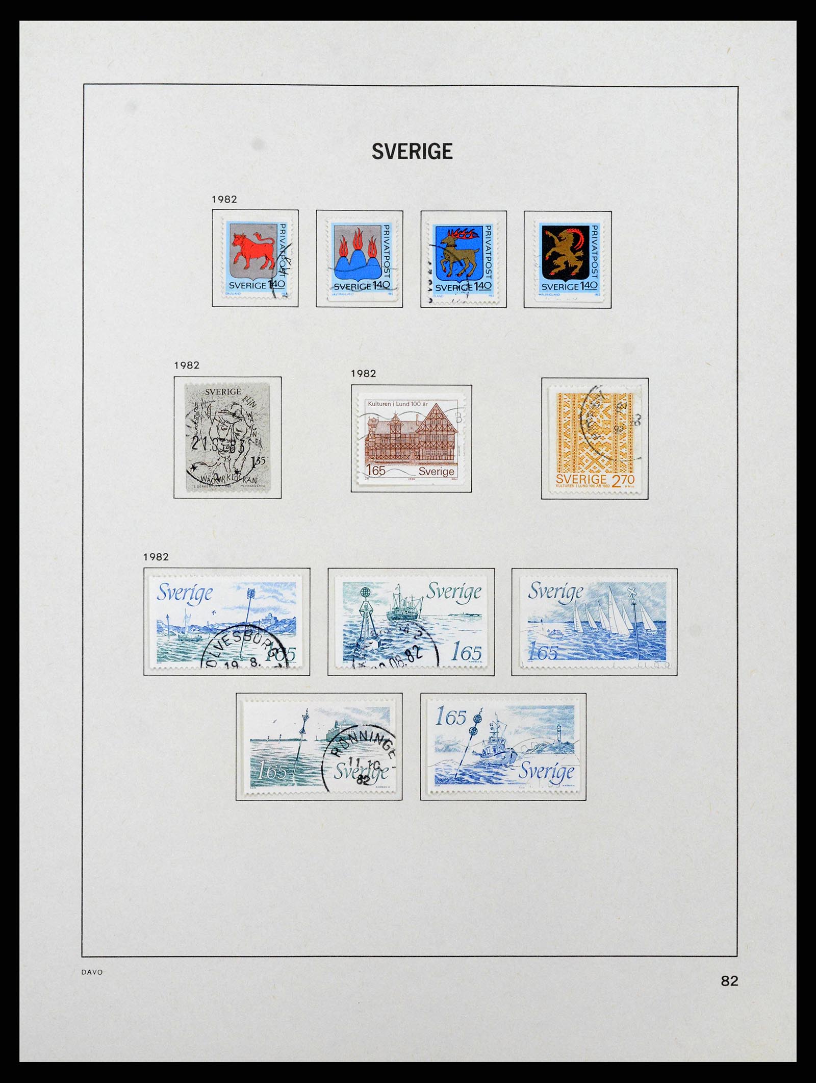 38736 0138 - Stamp collection 38736 Sweden 1855-1980.