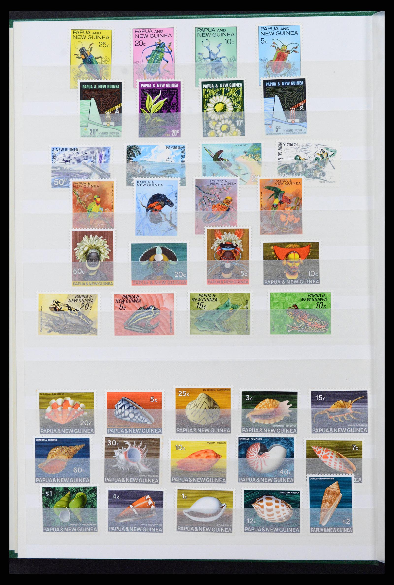 38738 0004 - Postzegelverzameling 38738 Papua Nieuw Guinea 1952-2002.