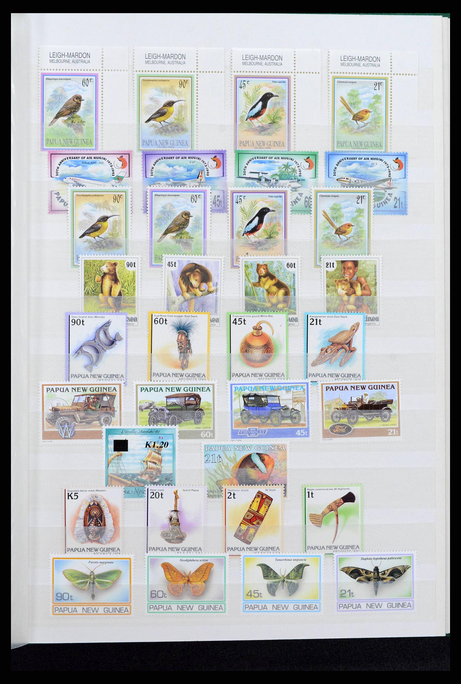 38738 0019 - Postzegelverzameling 38738 Papua Nieuw Guinea 1952-2002.