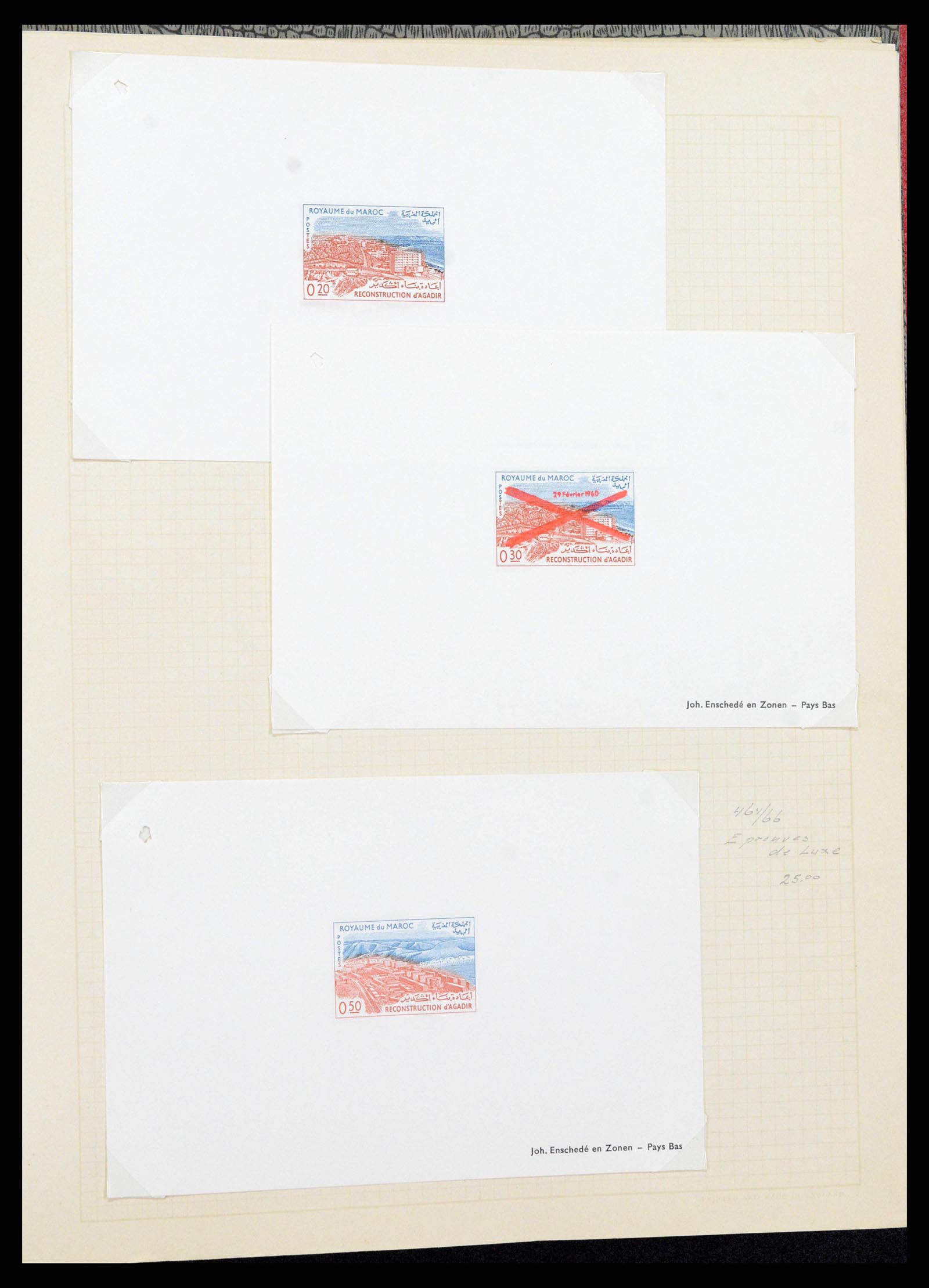38739 0002 - Postzegelverzameling 38739 Franse koloniën epreuves 1963.
