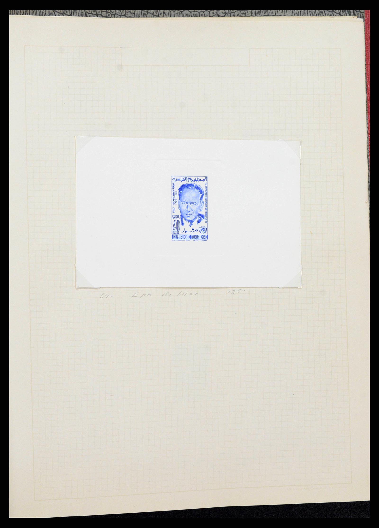 38739 0004 - Postzegelverzameling 38739 Franse koloniën epreuves 1963.