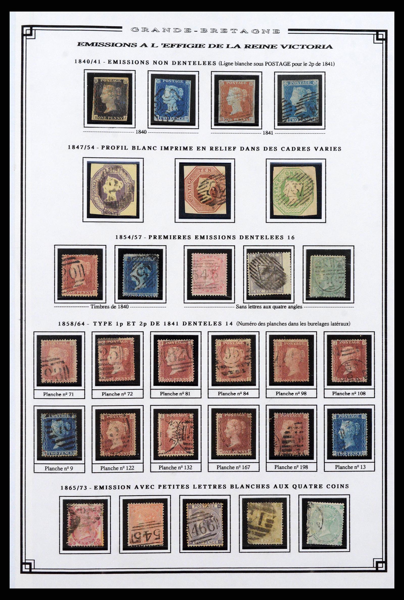 38740 0002 - Postzegelverzameling 38740 Engeland 1840-1998.