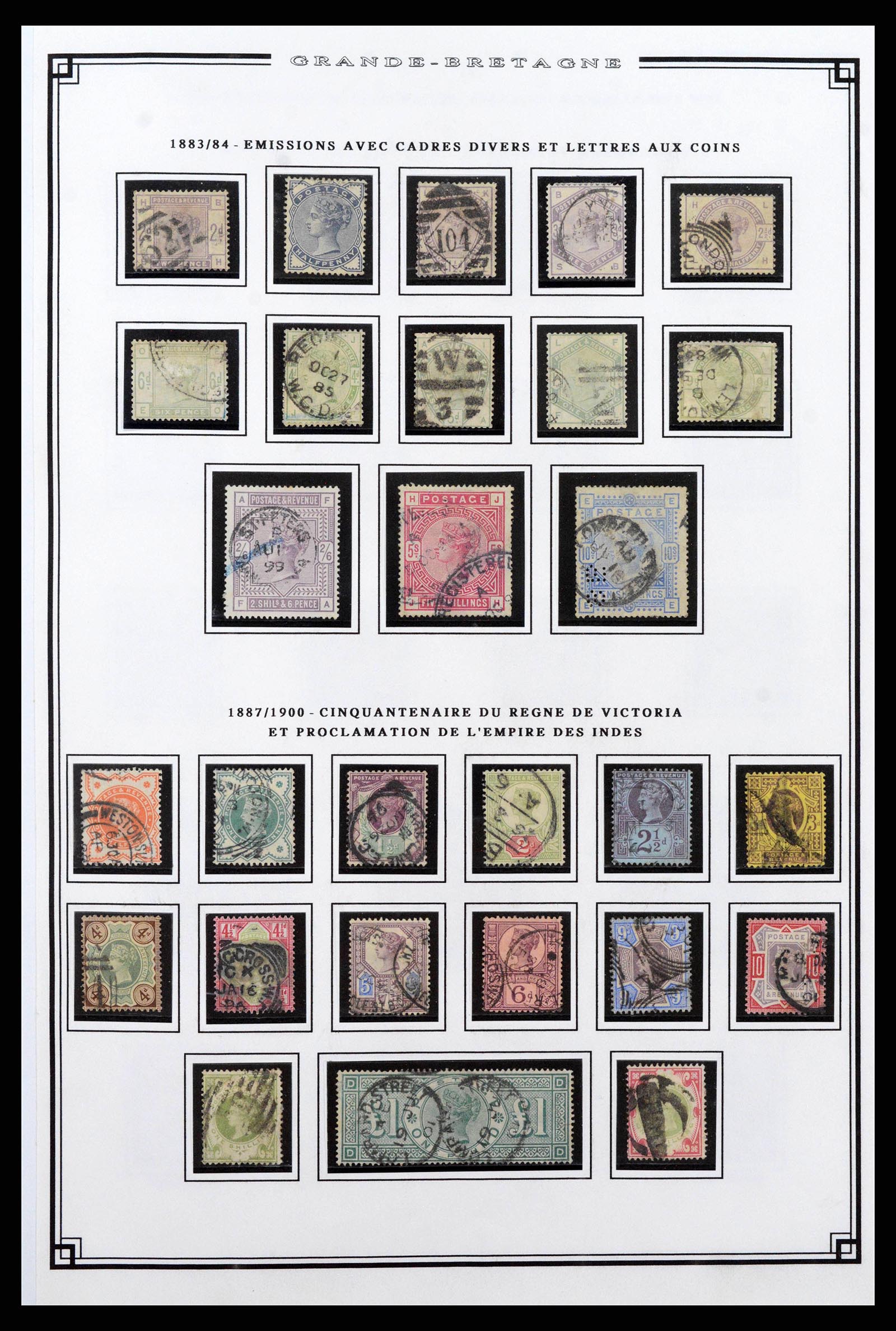 38740 0004 - Stamp collection 38740 Great Britain 1840-1998.