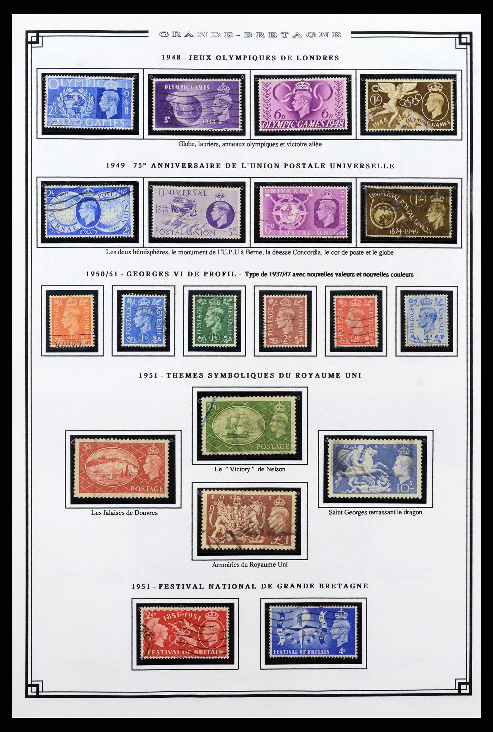 38740 0009 - Stamp collection 38740 Great Britain 1840-1998.