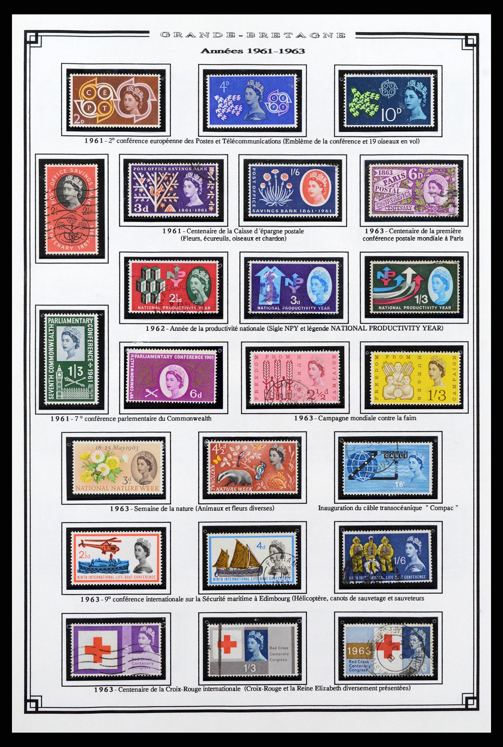 38740 0013 - Postzegelverzameling 38740 Engeland 1840-1998.