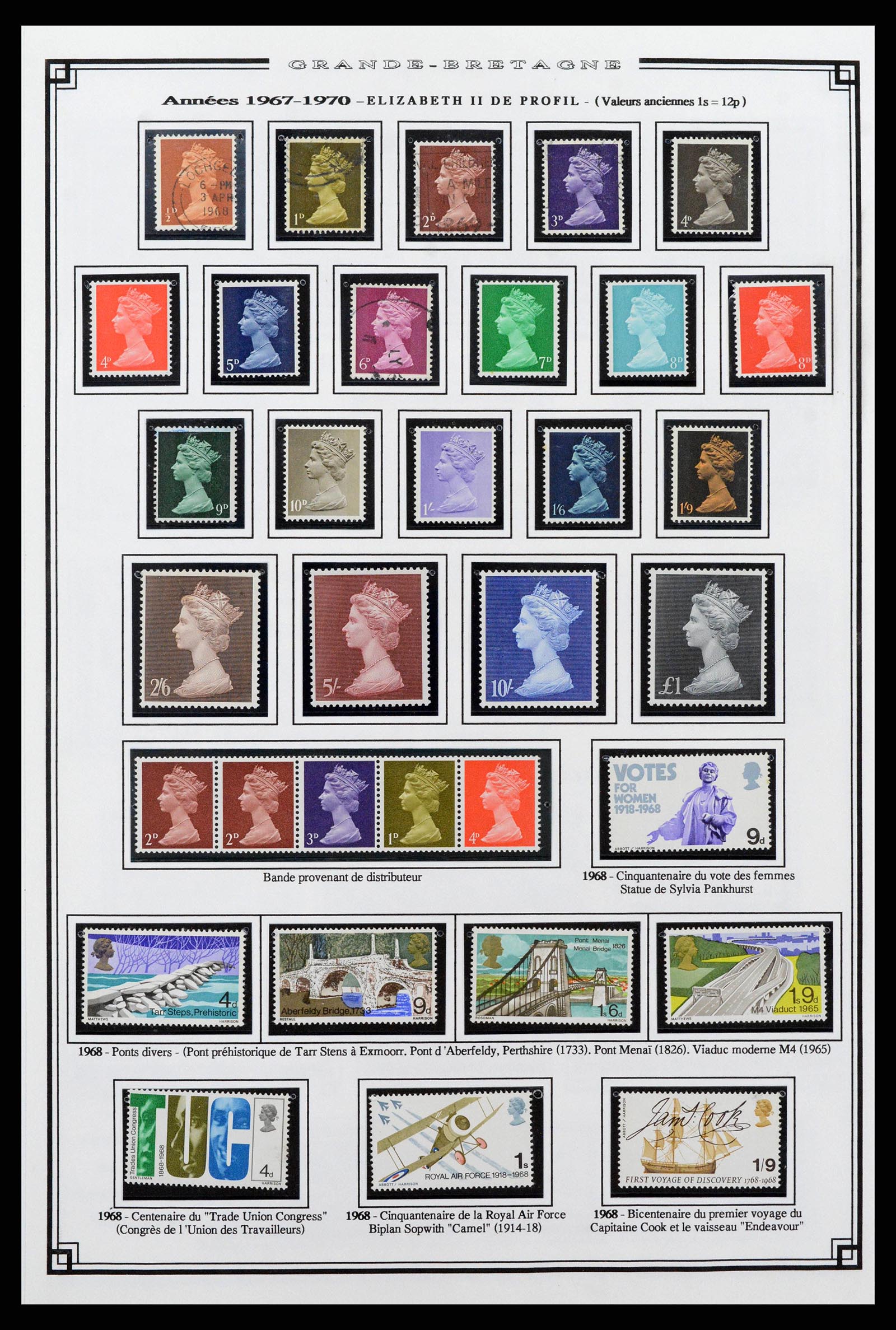 38740 0018 - Stamp collection 38740 Great Britain 1840-1998.