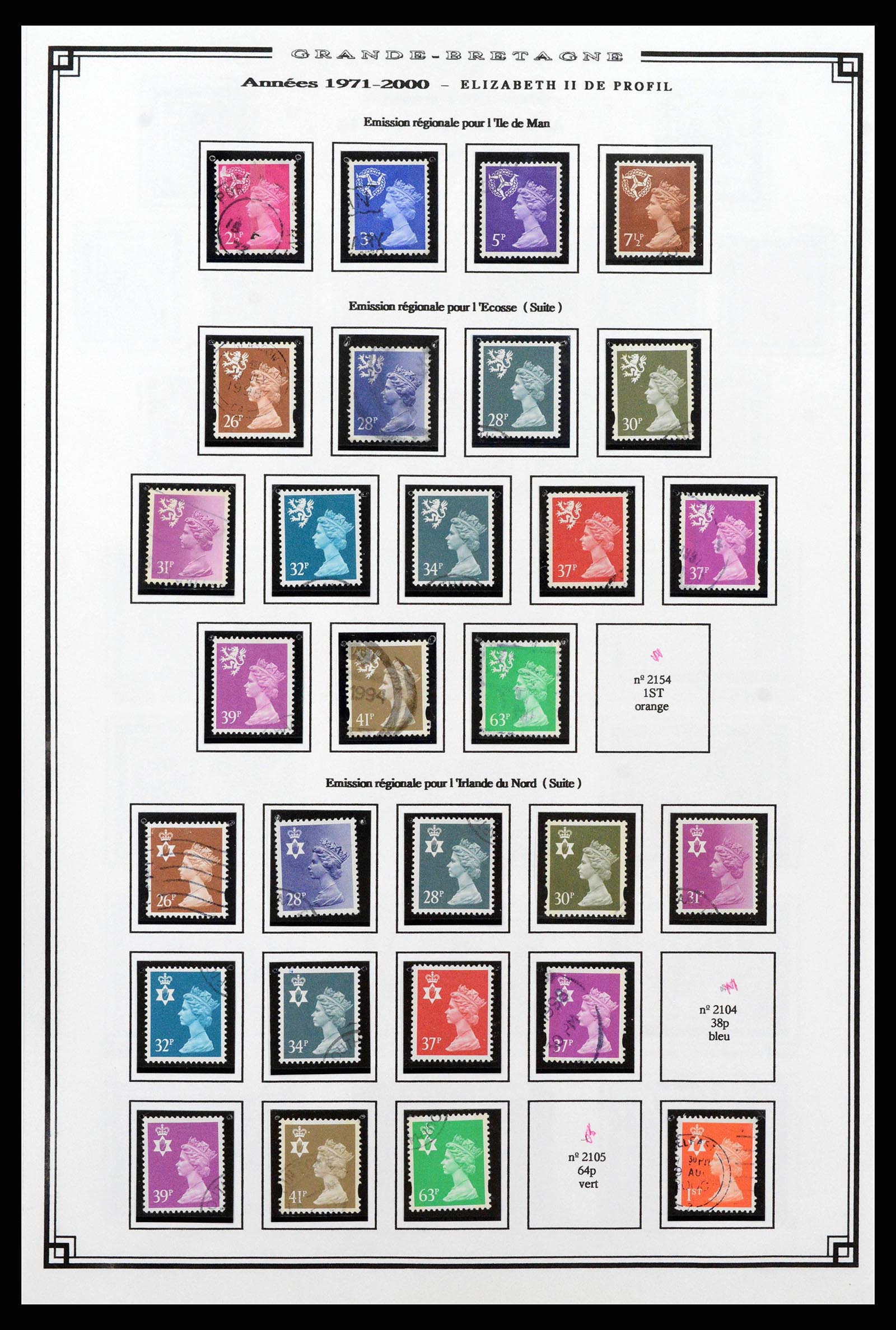 38740 0028 - Postzegelverzameling 38740 Engeland 1840-1998.