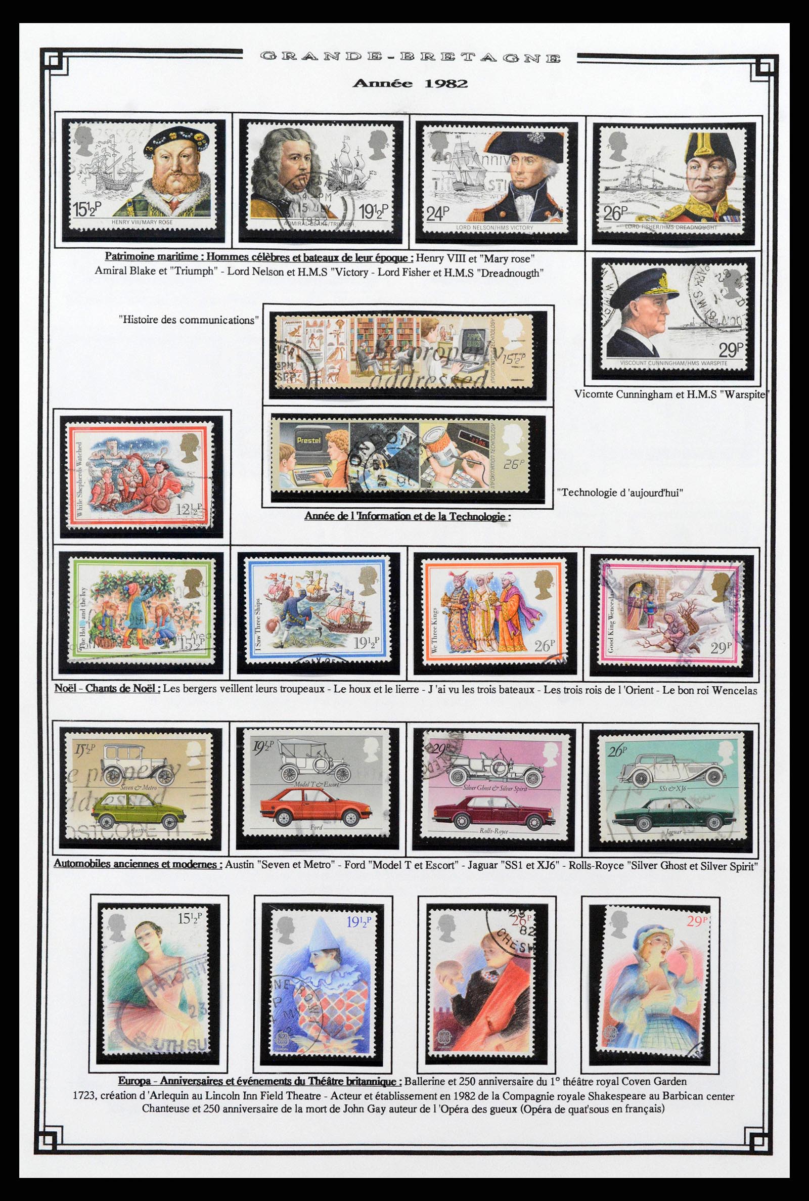 38740 0044 - Postzegelverzameling 38740 Engeland 1840-1998.