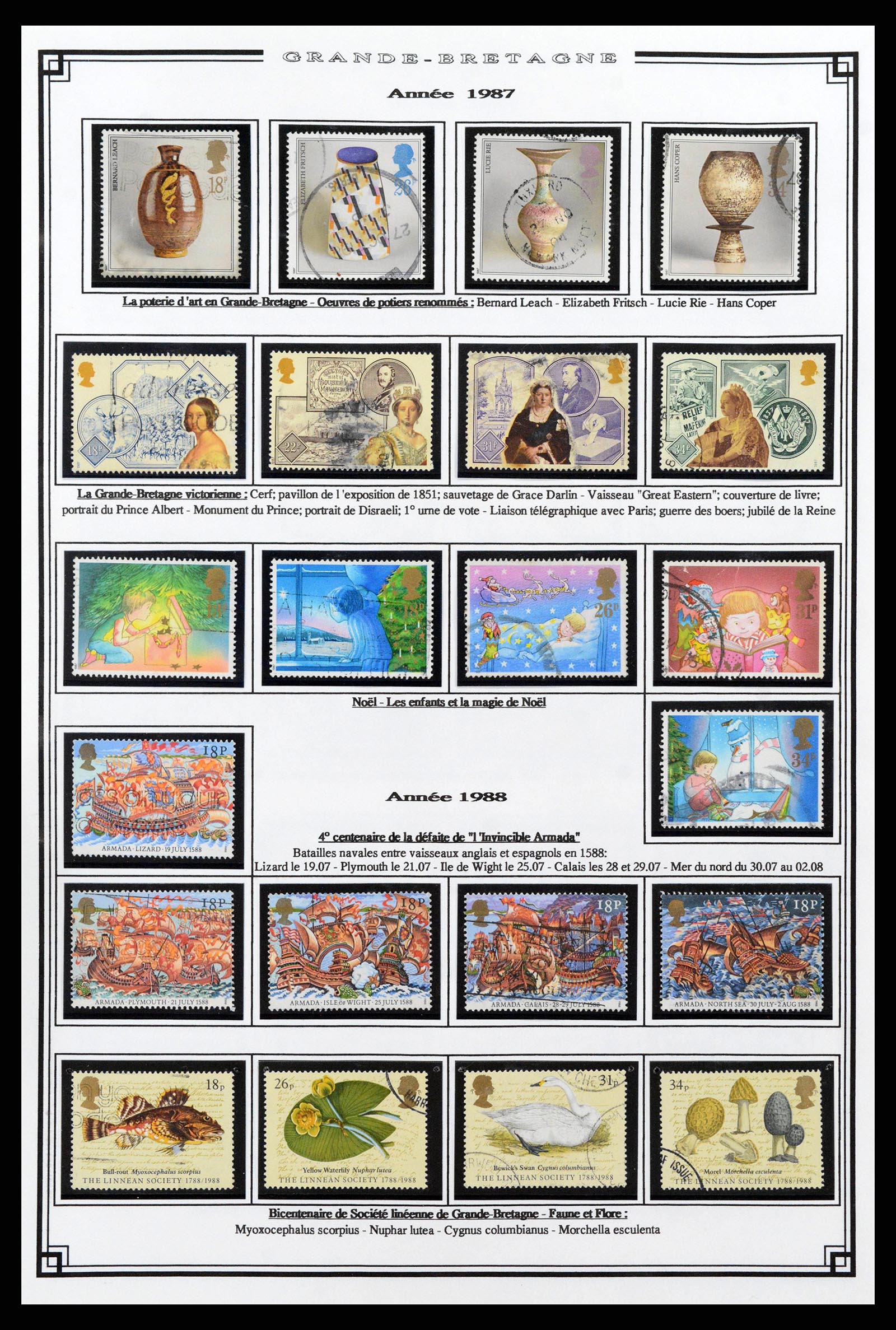 38740 0053 - Postzegelverzameling 38740 Engeland 1840-1998.
