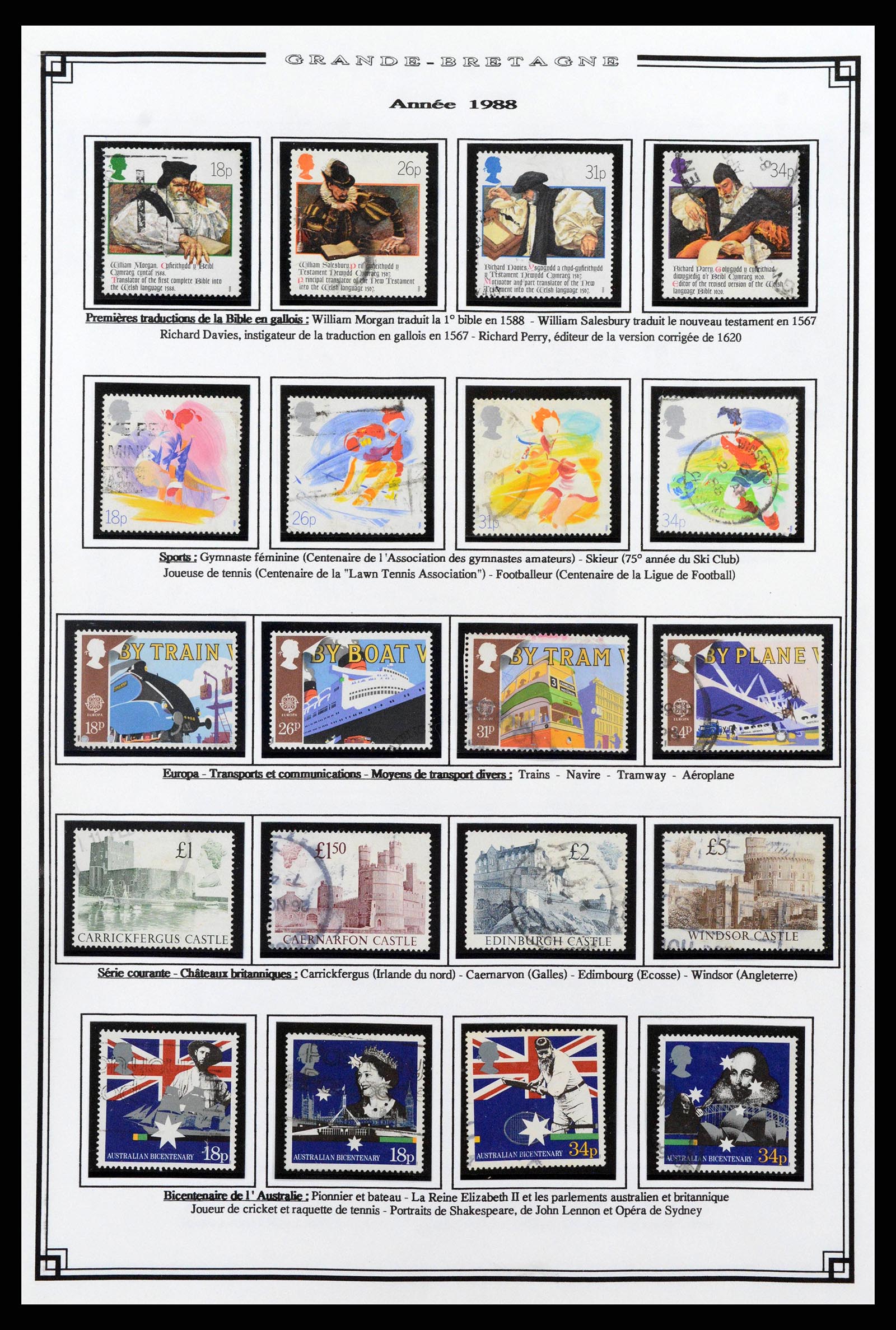 38740 0054 - Stamp collection 38740 Great Britain 1840-1998.