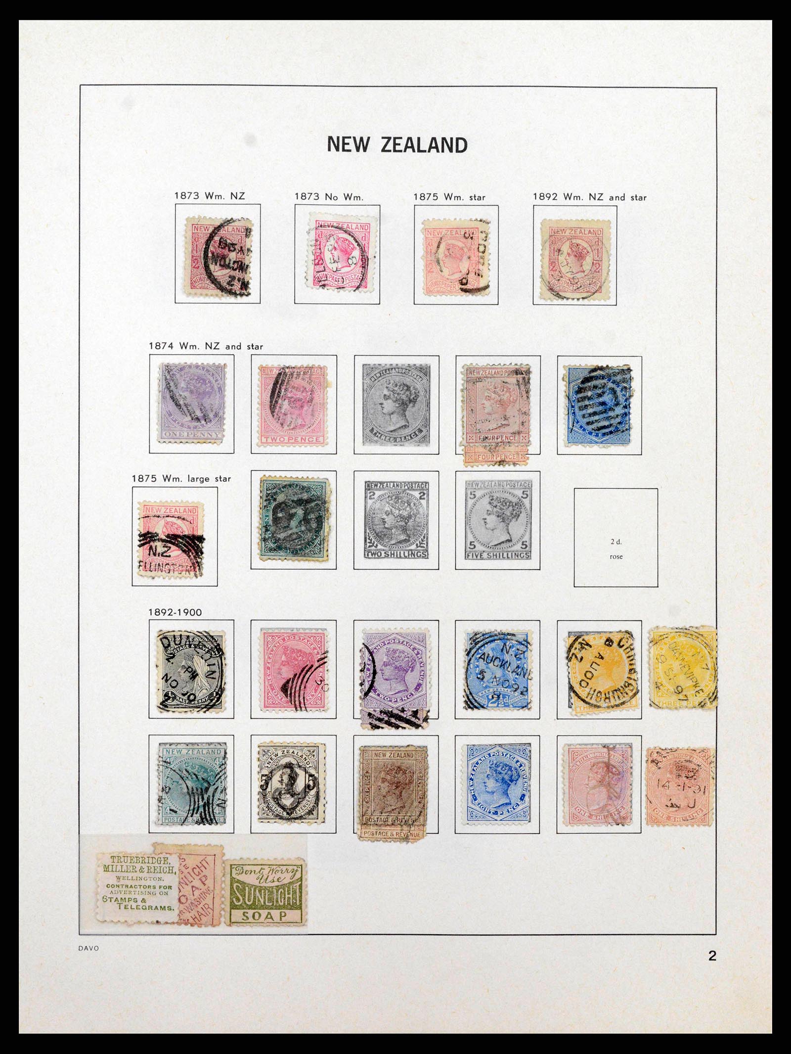 38741 0003 - Stamp collection 38741 New Zealand 1855-1990.