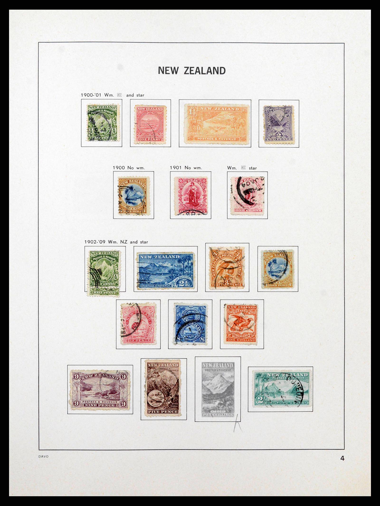 38741 0005 - Stamp collection 38741 New Zealand 1855-1990.