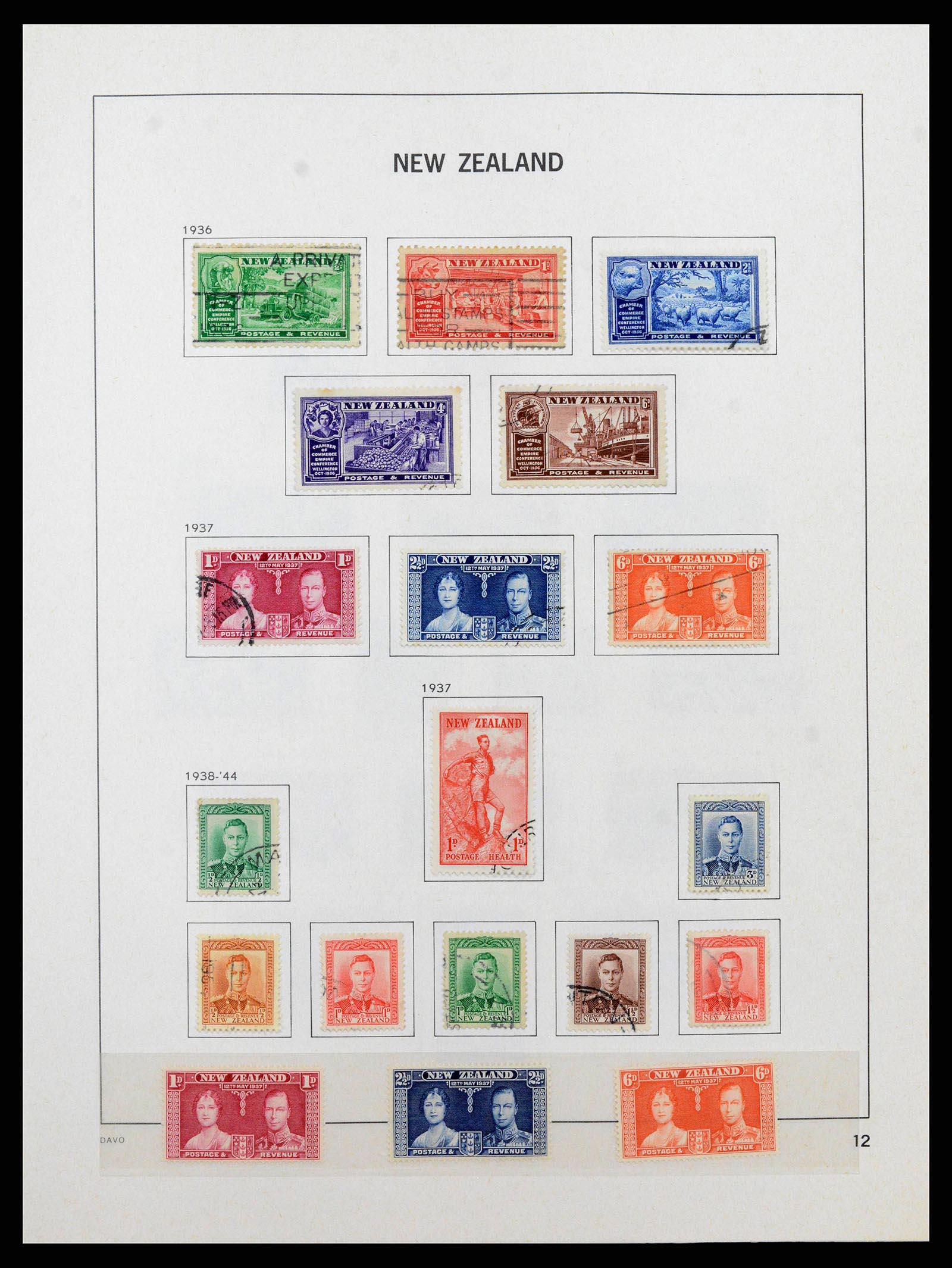 38741 0013 - Stamp collection 38741 New Zealand 1855-1990.