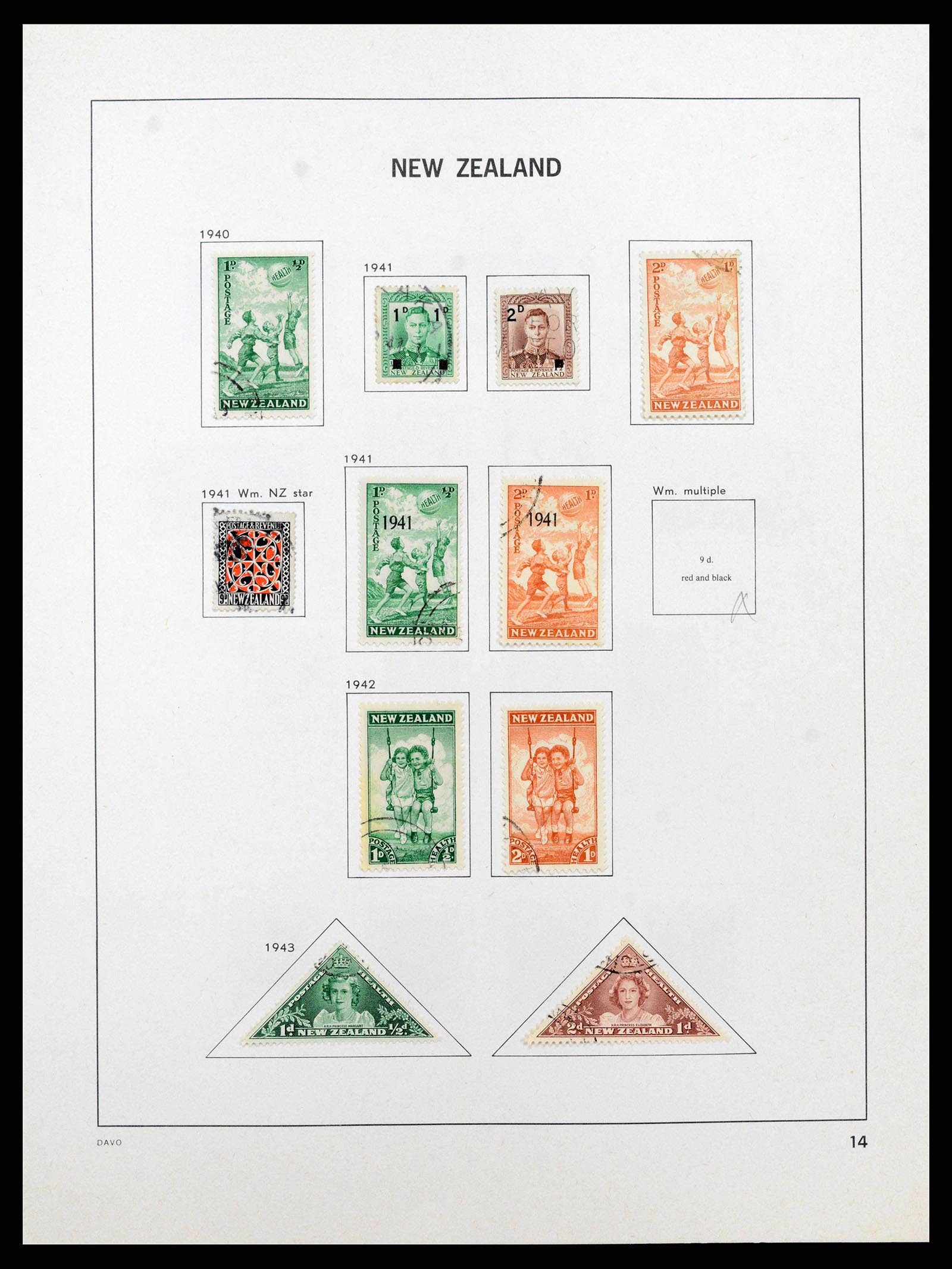 38741 0015 - Stamp collection 38741 New Zealand 1855-1990.