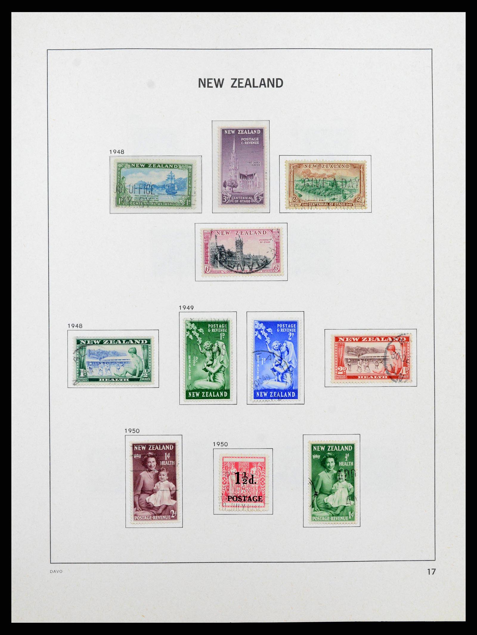 38741 0018 - Stamp collection 38741 New Zealand 1855-1990.