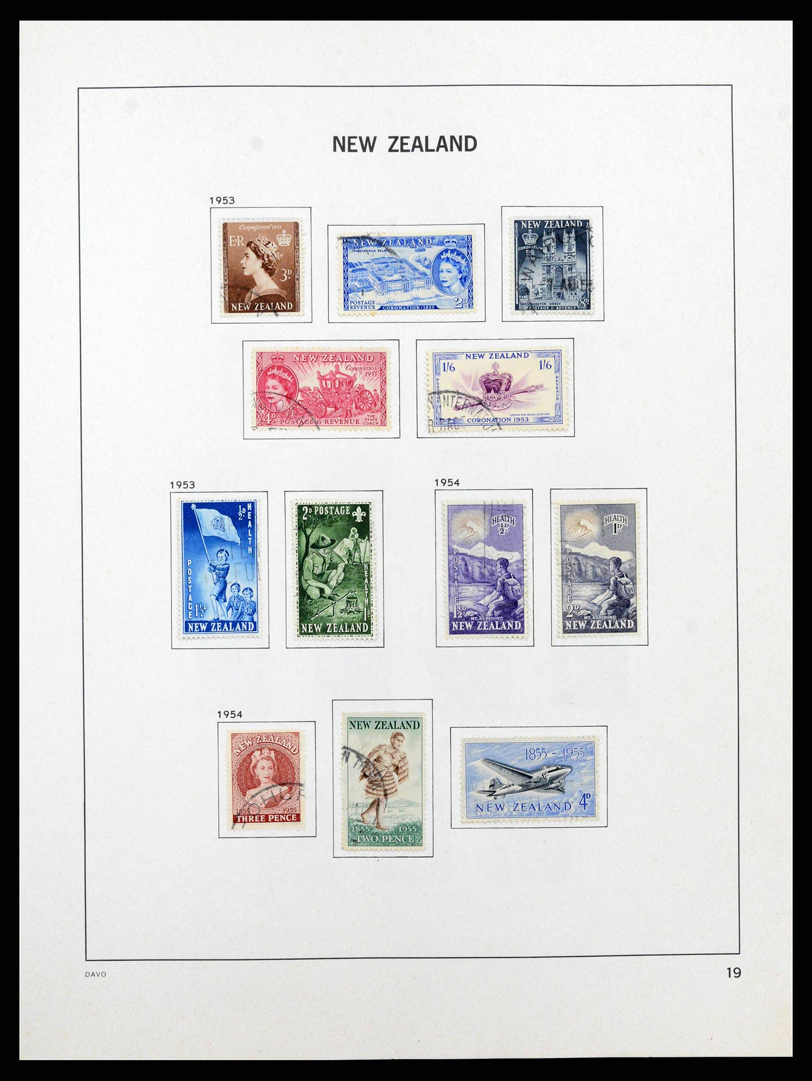 38741 0020 - Stamp collection 38741 New Zealand 1855-1990.