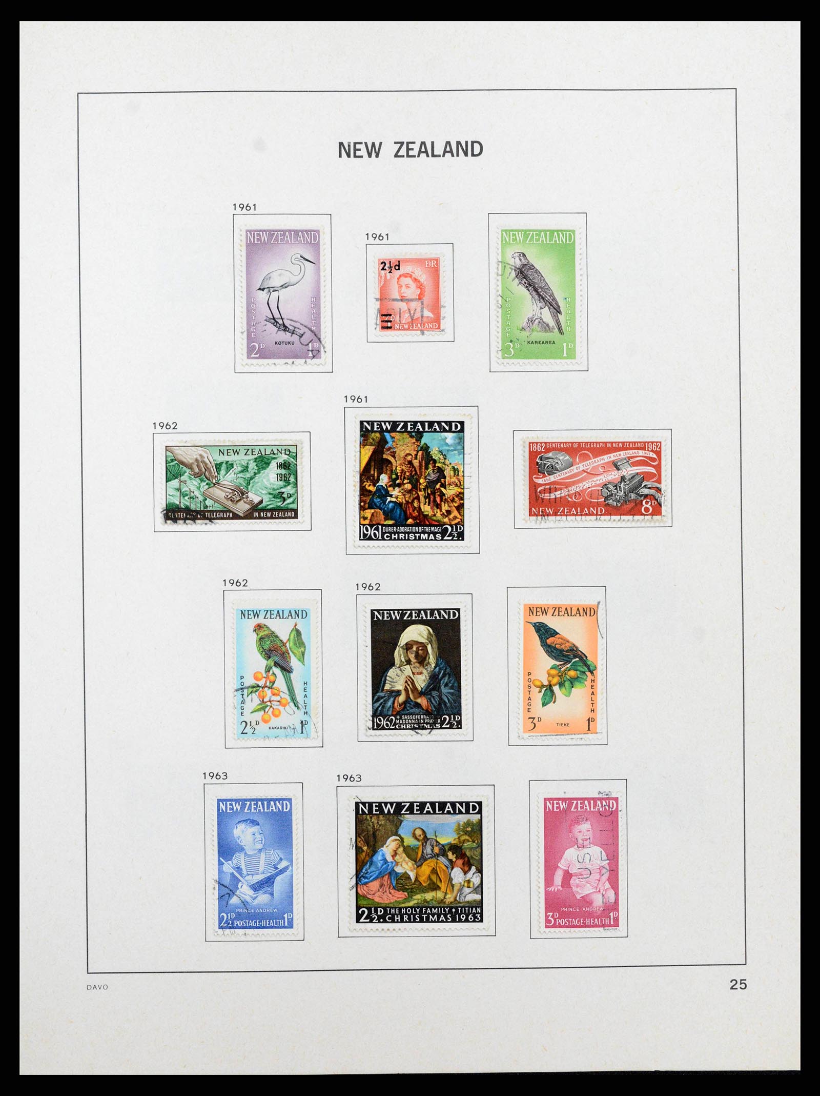 38741 0026 - Postzegelverzameling 38741 Nieuw Zeeland 1855-1990.