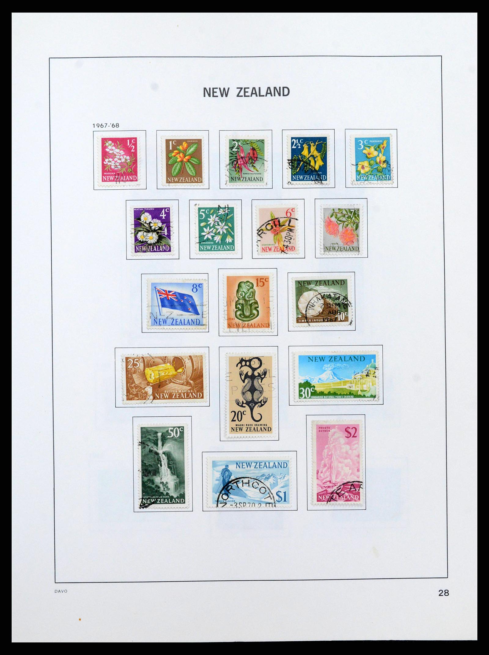 38741 0029 - Postzegelverzameling 38741 Nieuw Zeeland 1855-1990.