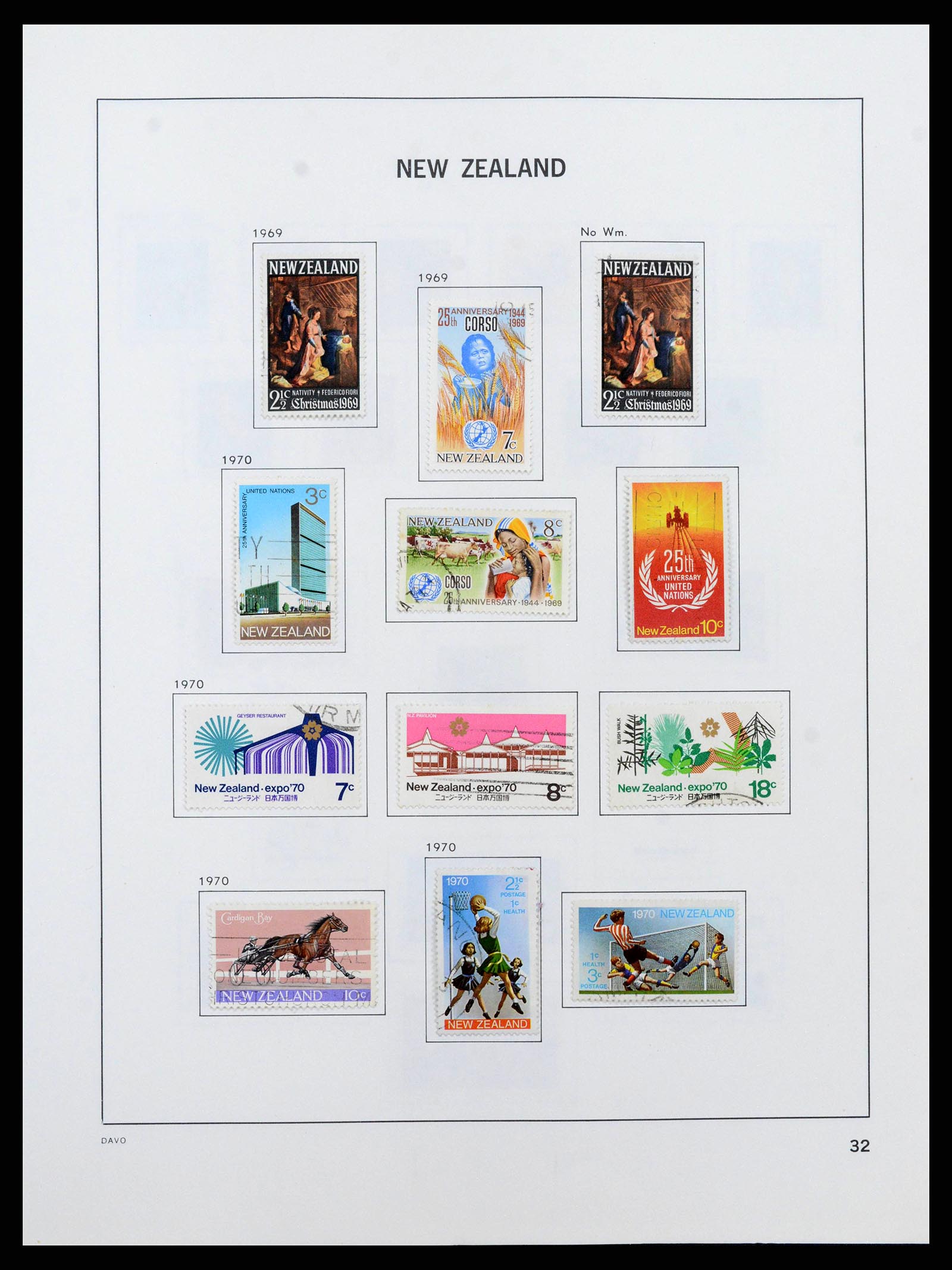 38741 0033 - Postzegelverzameling 38741 Nieuw Zeeland 1855-1990.