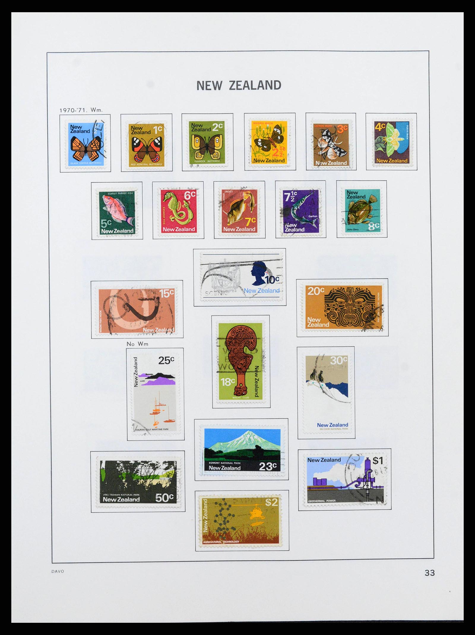 38741 0034 - Postzegelverzameling 38741 Nieuw Zeeland 1855-1990.