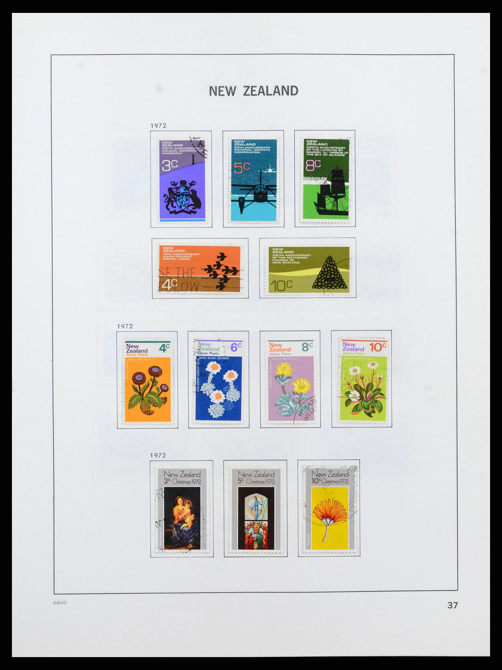 38741 0038 - Postzegelverzameling 38741 Nieuw Zeeland 1855-1990.