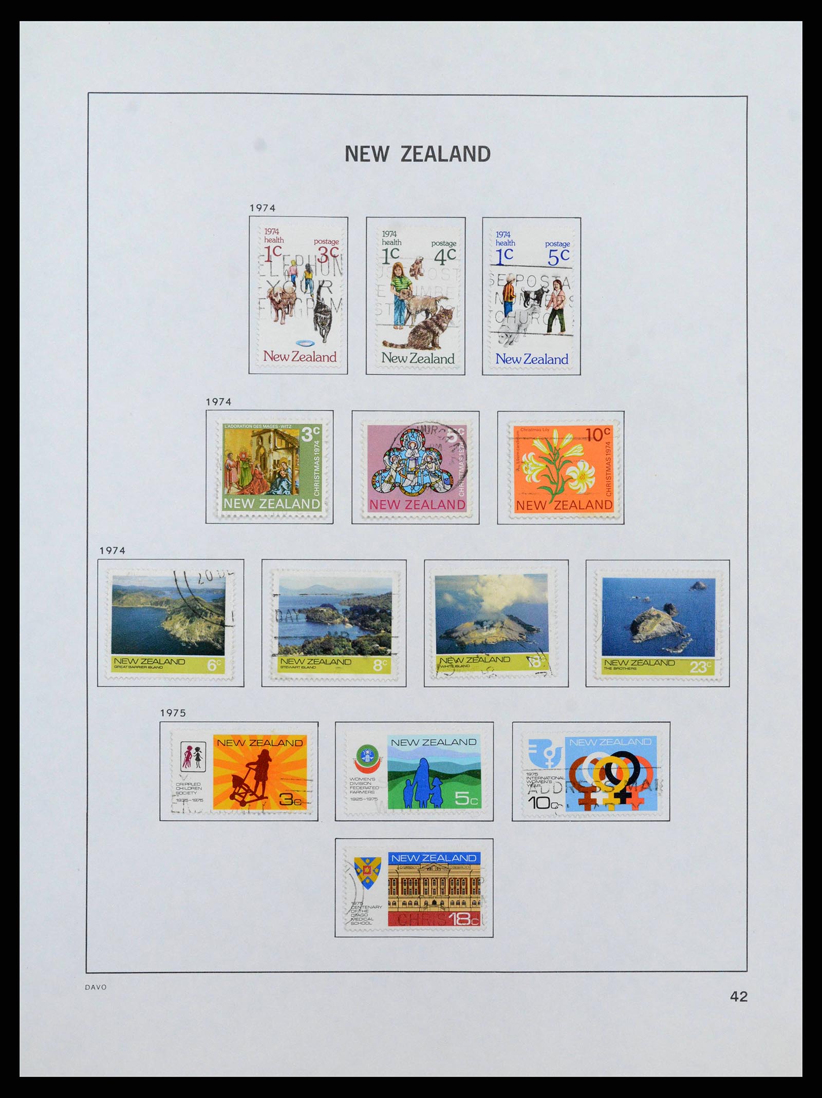 38741 0043 - Stamp collection 38741 New Zealand 1855-1990.